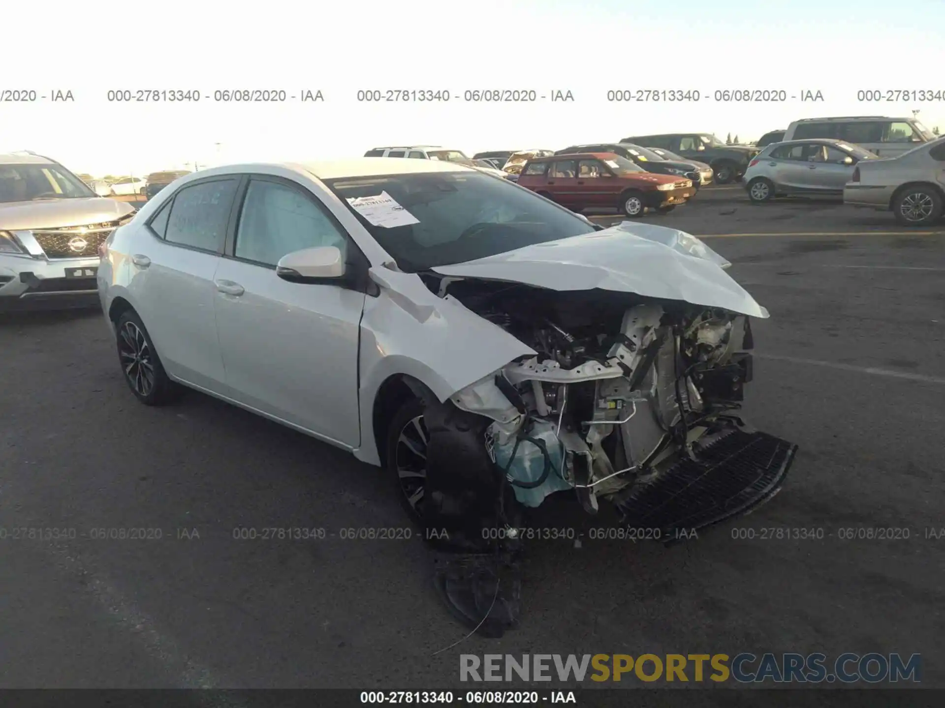 1 Photograph of a damaged car 5YFBURHE0KP887190 TOYOTA COROLLA 2019