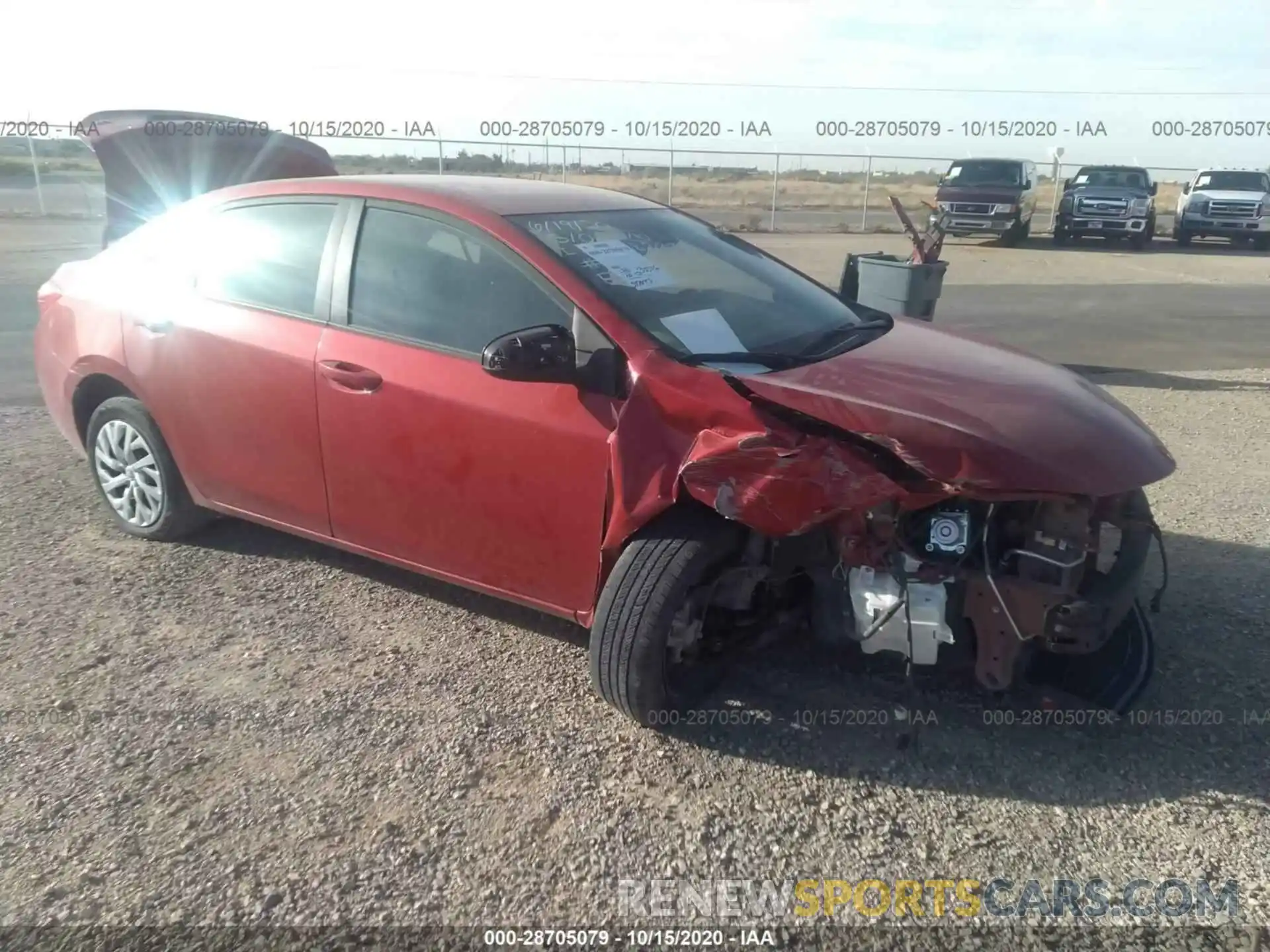 1 Photograph of a damaged car 5YFBURHE0KP887240 TOYOTA COROLLA 2019