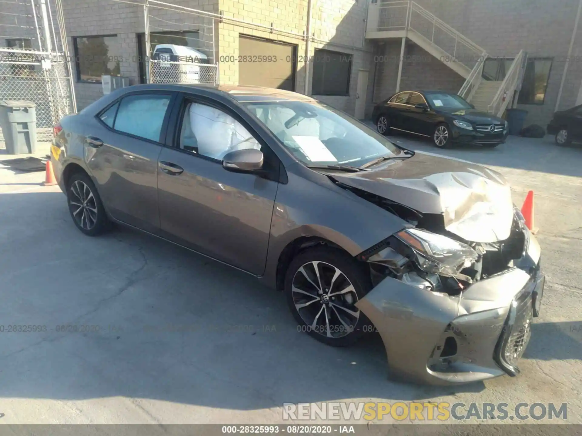 1 Photograph of a damaged car 5YFBURHE0KP887397 TOYOTA COROLLA 2019