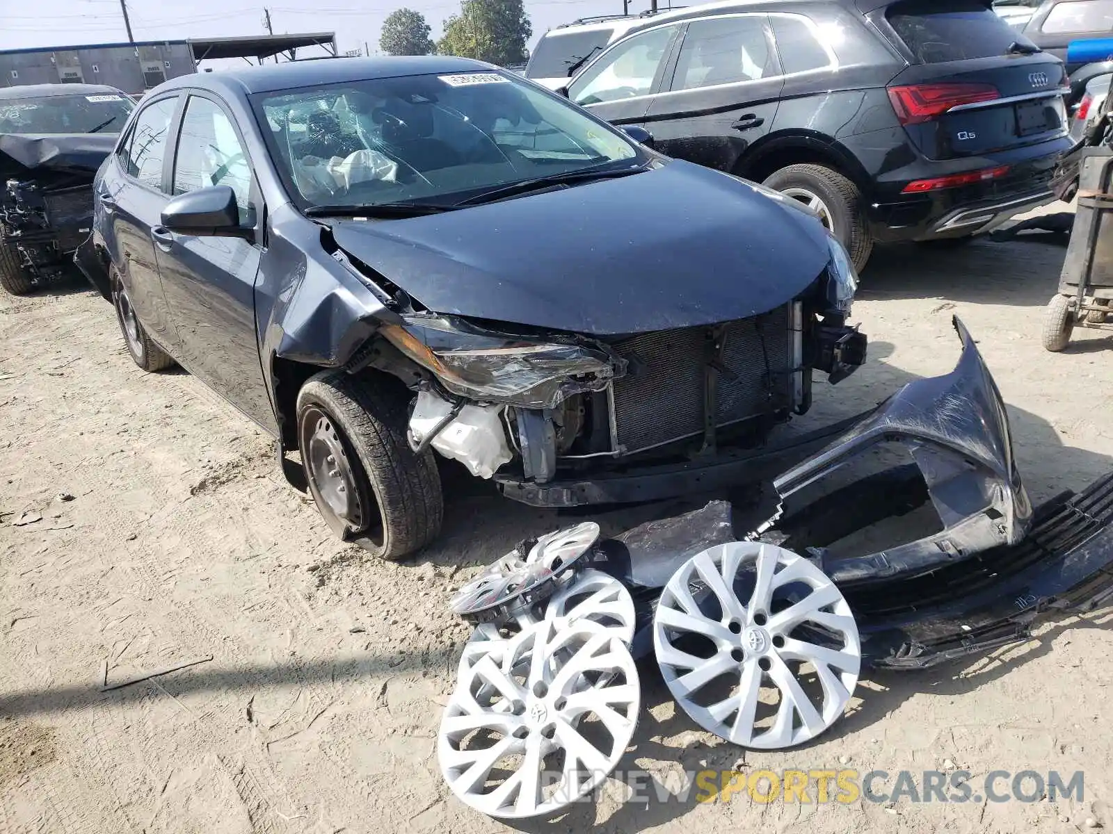 1 Photograph of a damaged car 5YFBURHE0KP887917 TOYOTA COROLLA 2019