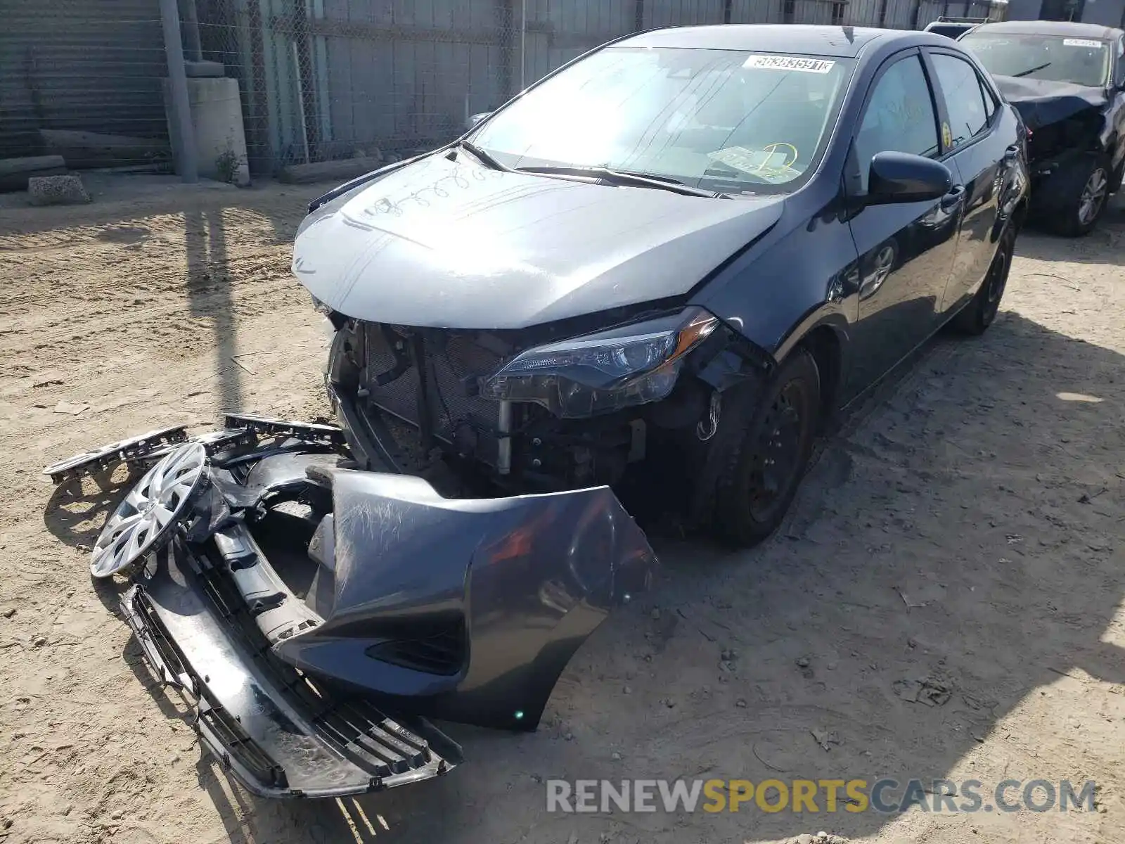 2 Photograph of a damaged car 5YFBURHE0KP887917 TOYOTA COROLLA 2019