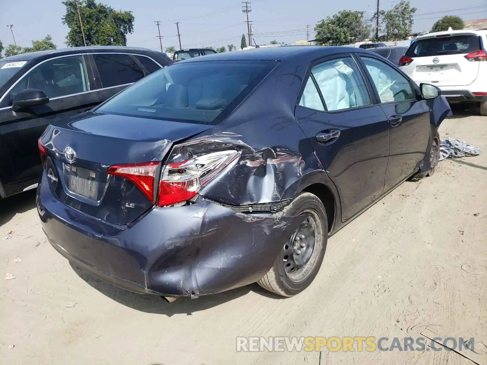 4 Photograph of a damaged car 5YFBURHE0KP887917 TOYOTA COROLLA 2019