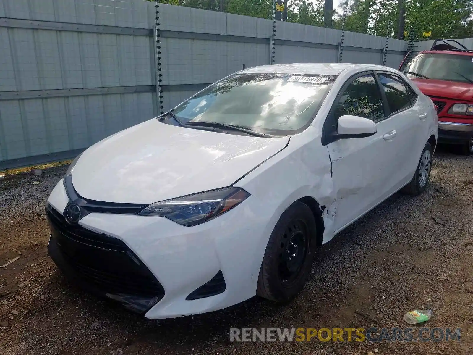 2 Photograph of a damaged car 5YFBURHE0KP888033 TOYOTA COROLLA 2019