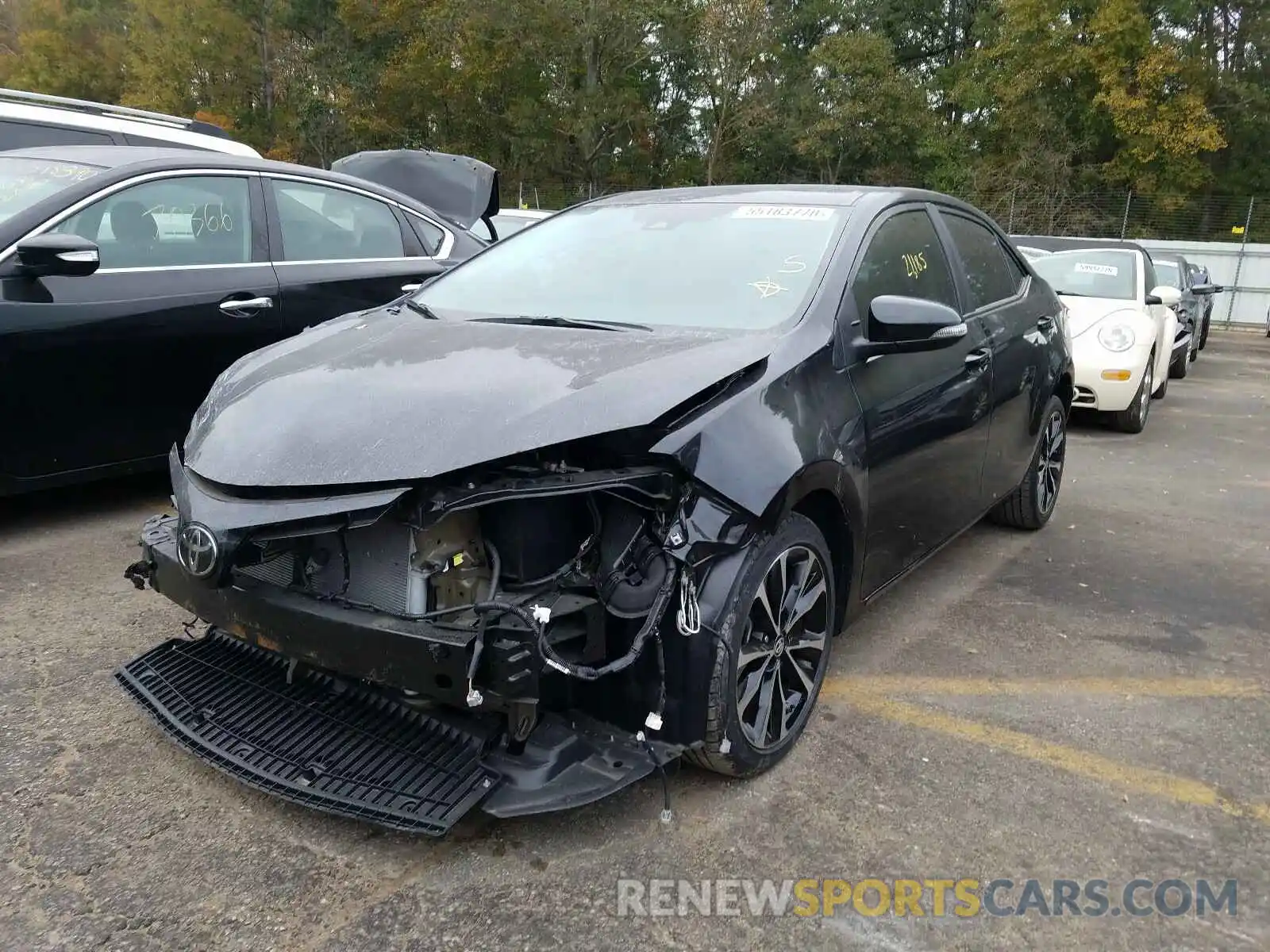 2 Photograph of a damaged car 5YFBURHE0KP888470 TOYOTA COROLLA 2019