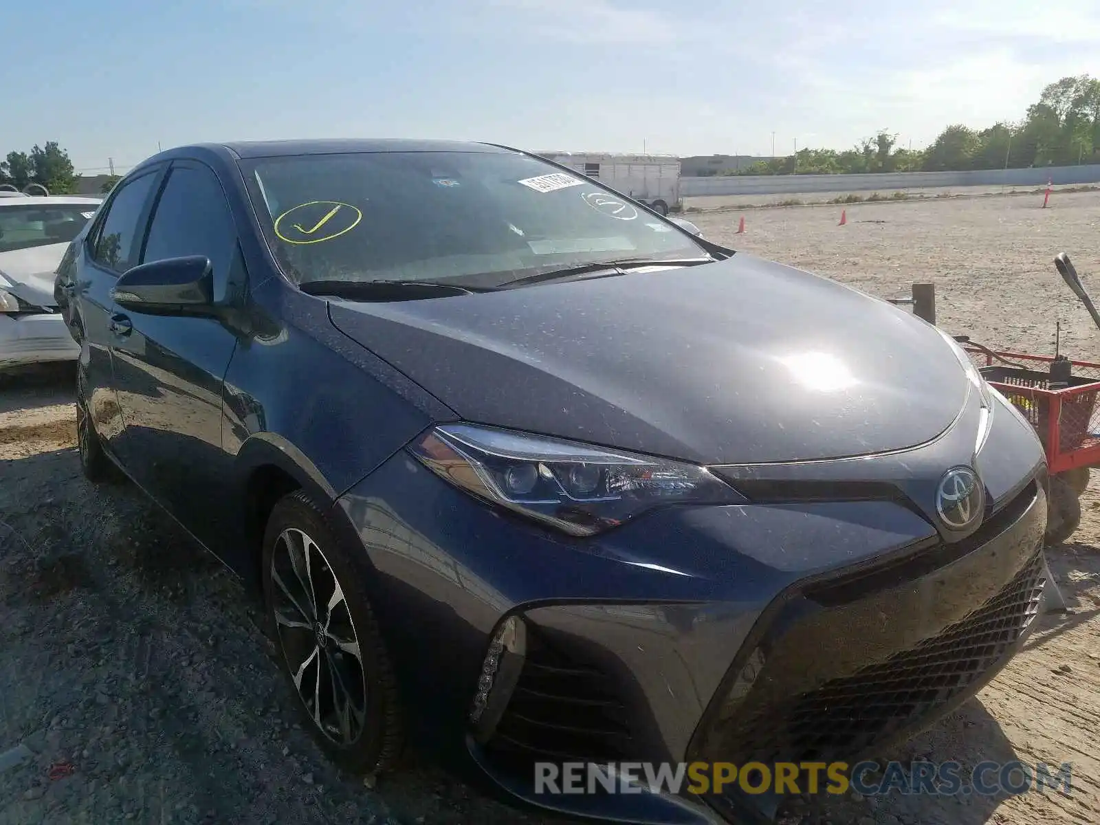 1 Photograph of a damaged car 5YFBURHE0KP888789 TOYOTA COROLLA 2019