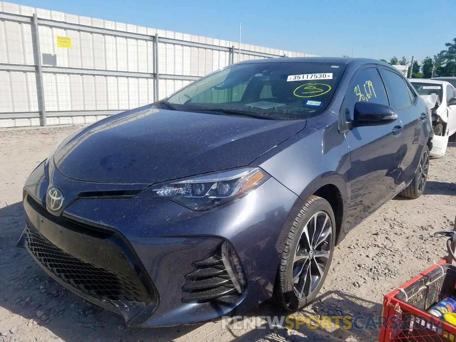 2 Photograph of a damaged car 5YFBURHE0KP888789 TOYOTA COROLLA 2019