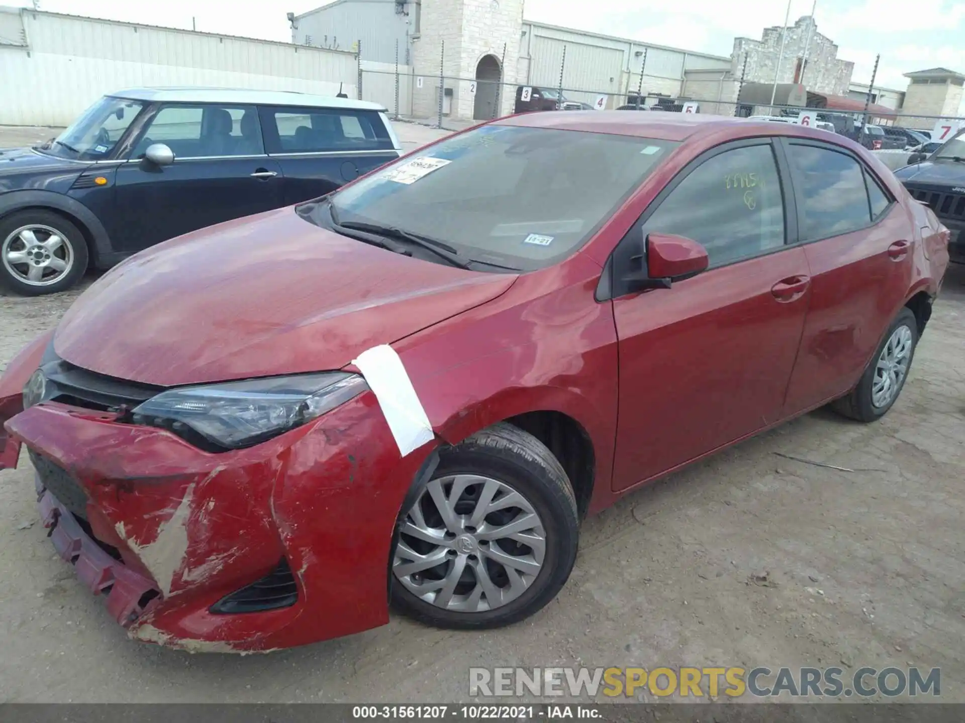 2 Фотография поврежденного автомобиля 5YFBURHE0KP888856 TOYOTA COROLLA 2019