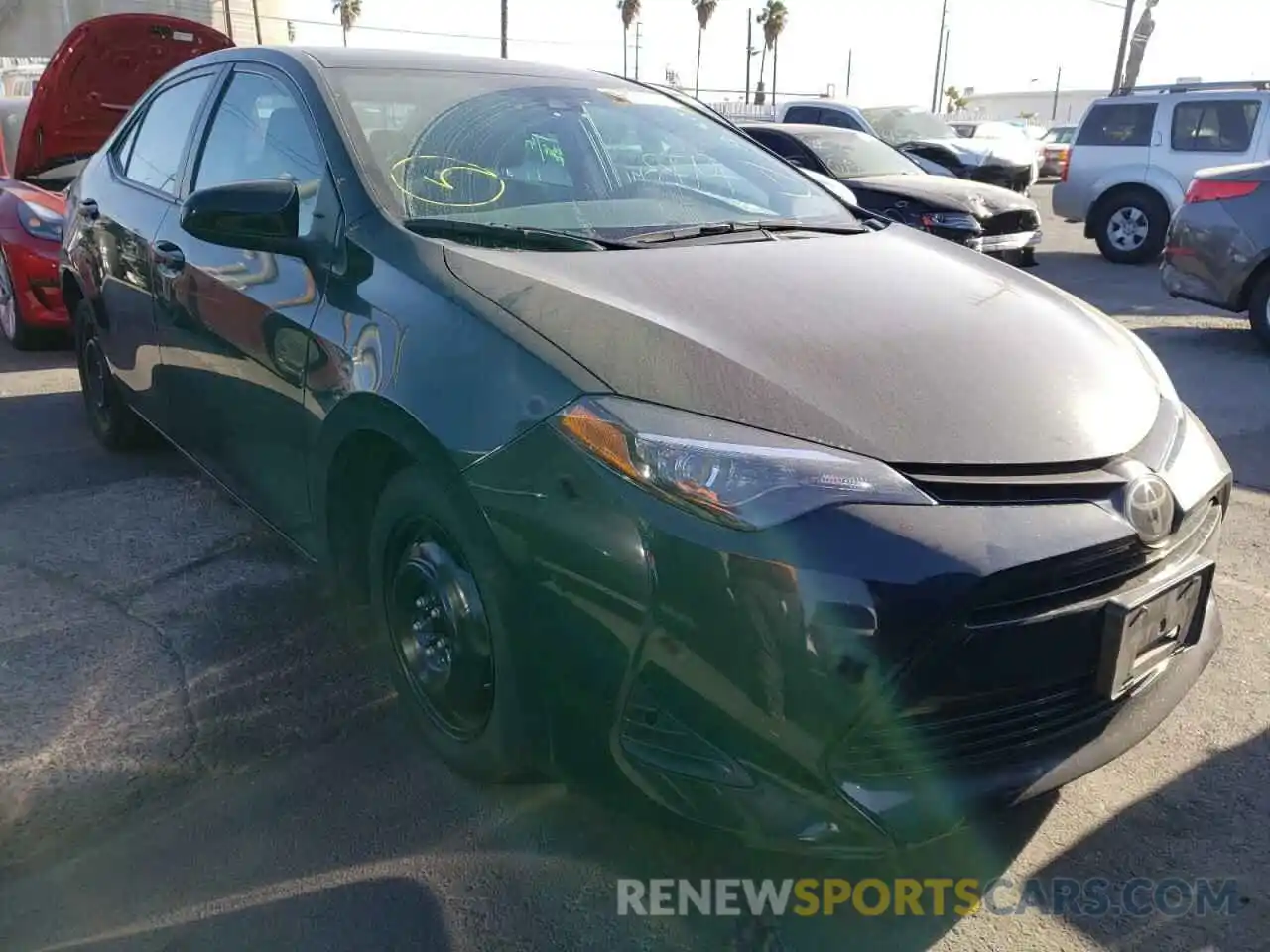 1 Photograph of a damaged car 5YFBURHE0KP889229 TOYOTA COROLLA 2019