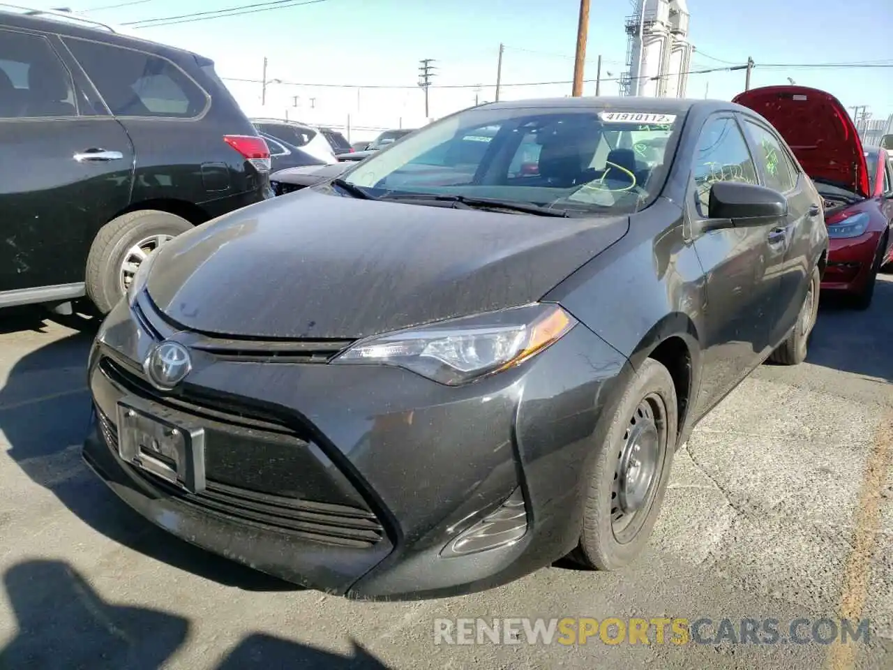 2 Photograph of a damaged car 5YFBURHE0KP889229 TOYOTA COROLLA 2019