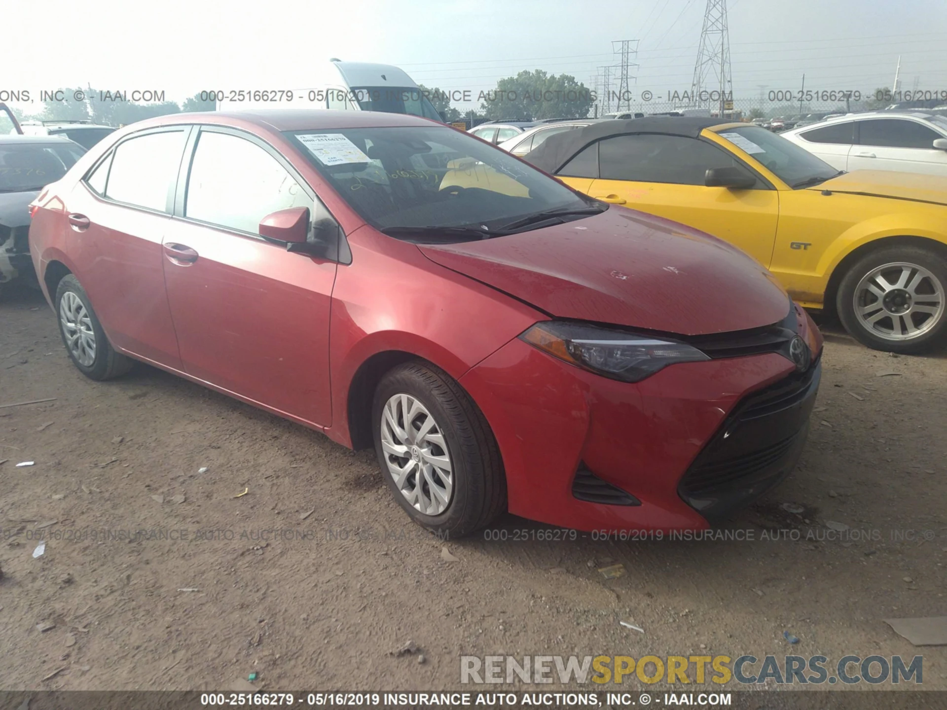 1 Photograph of a damaged car 5YFBURHE0KP889960 TOYOTA COROLLA 2019