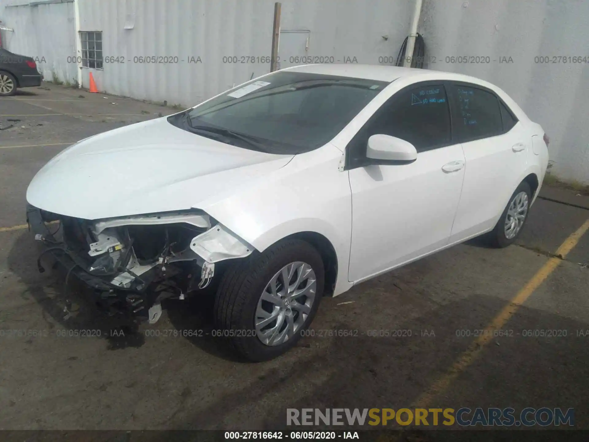 2 Photograph of a damaged car 5YFBURHE0KP890123 TOYOTA COROLLA 2019