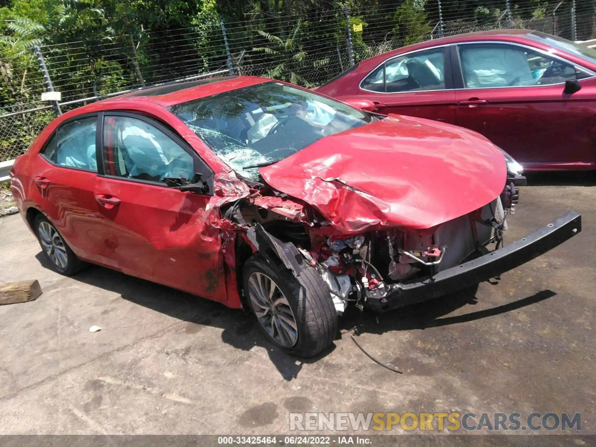 1 Photograph of a damaged car 5YFBURHE0KP890431 TOYOTA COROLLA 2019