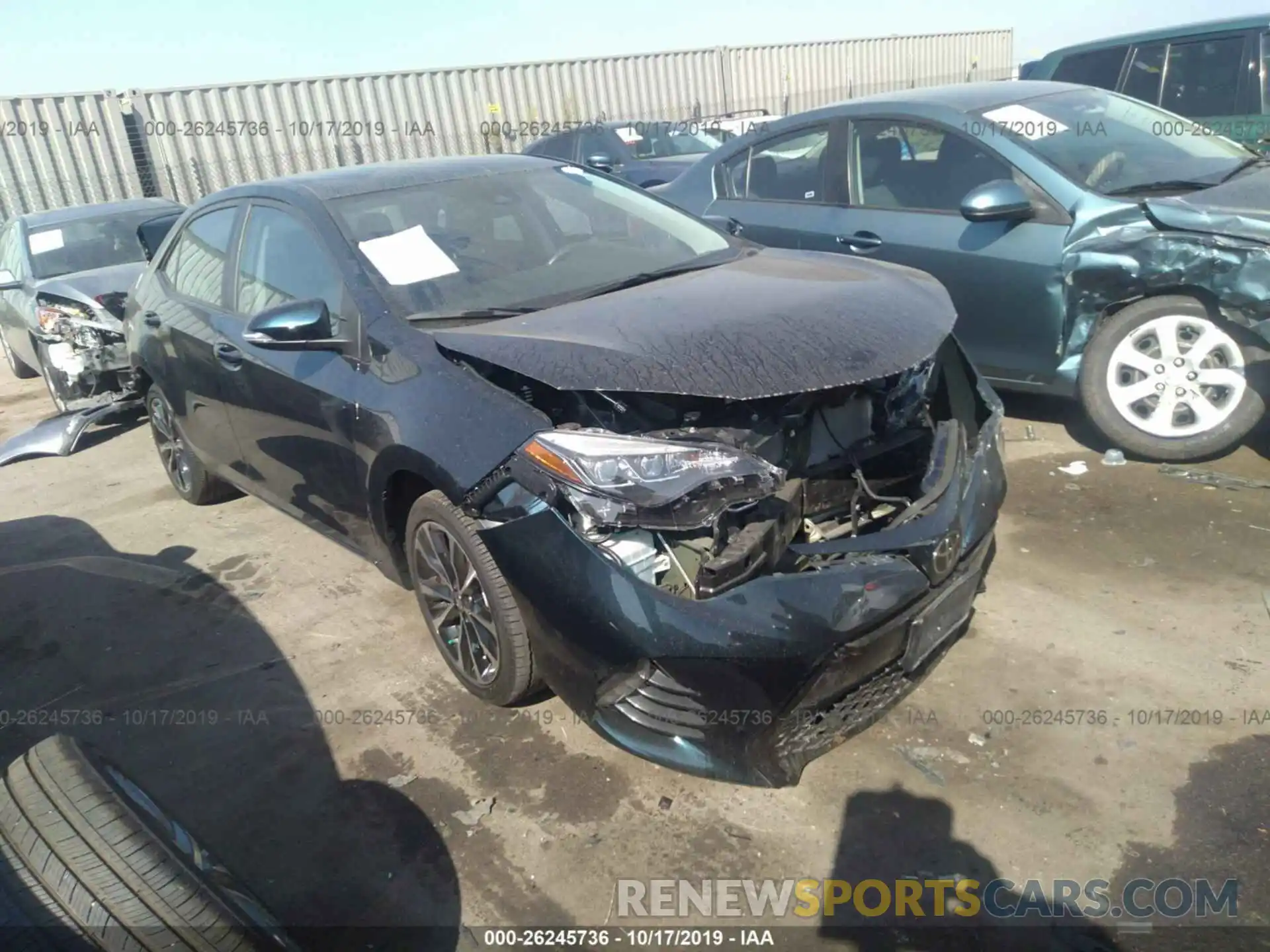 1 Photograph of a damaged car 5YFBURHE0KP890459 TOYOTA COROLLA 2019