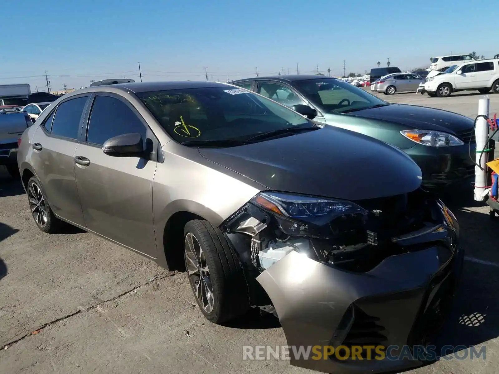 1 Photograph of a damaged car 5YFBURHE0KP890915 TOYOTA COROLLA 2019