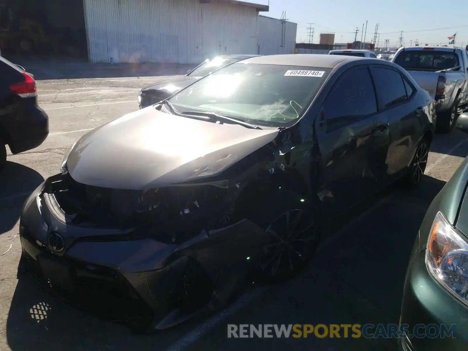 2 Photograph of a damaged car 5YFBURHE0KP890915 TOYOTA COROLLA 2019