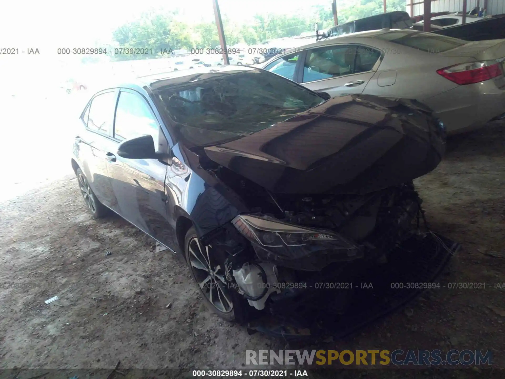 1 Photograph of a damaged car 5YFBURHE0KP891773 TOYOTA COROLLA 2019