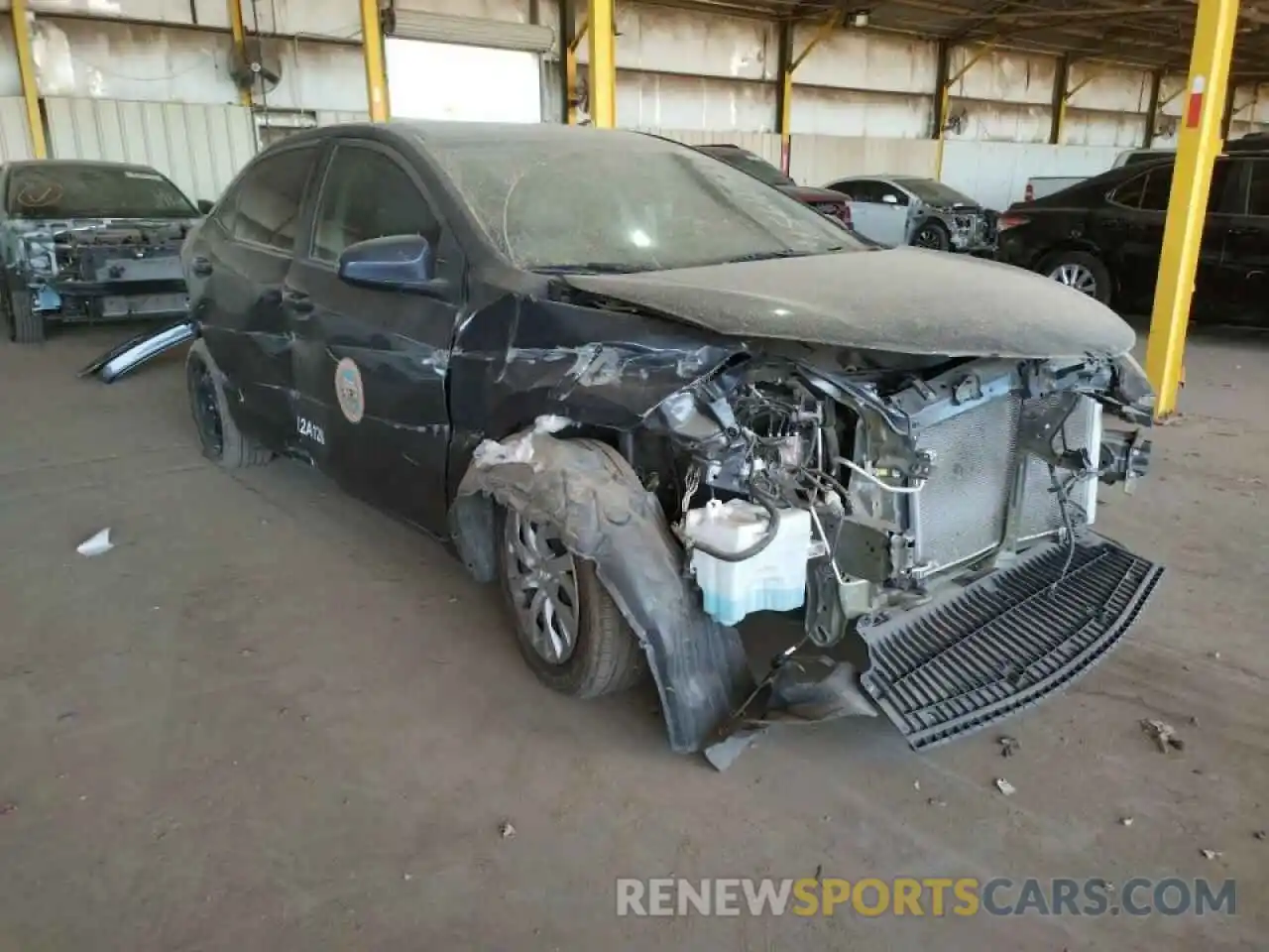 1 Photograph of a damaged car 5YFBURHE0KP892146 TOYOTA COROLLA 2019