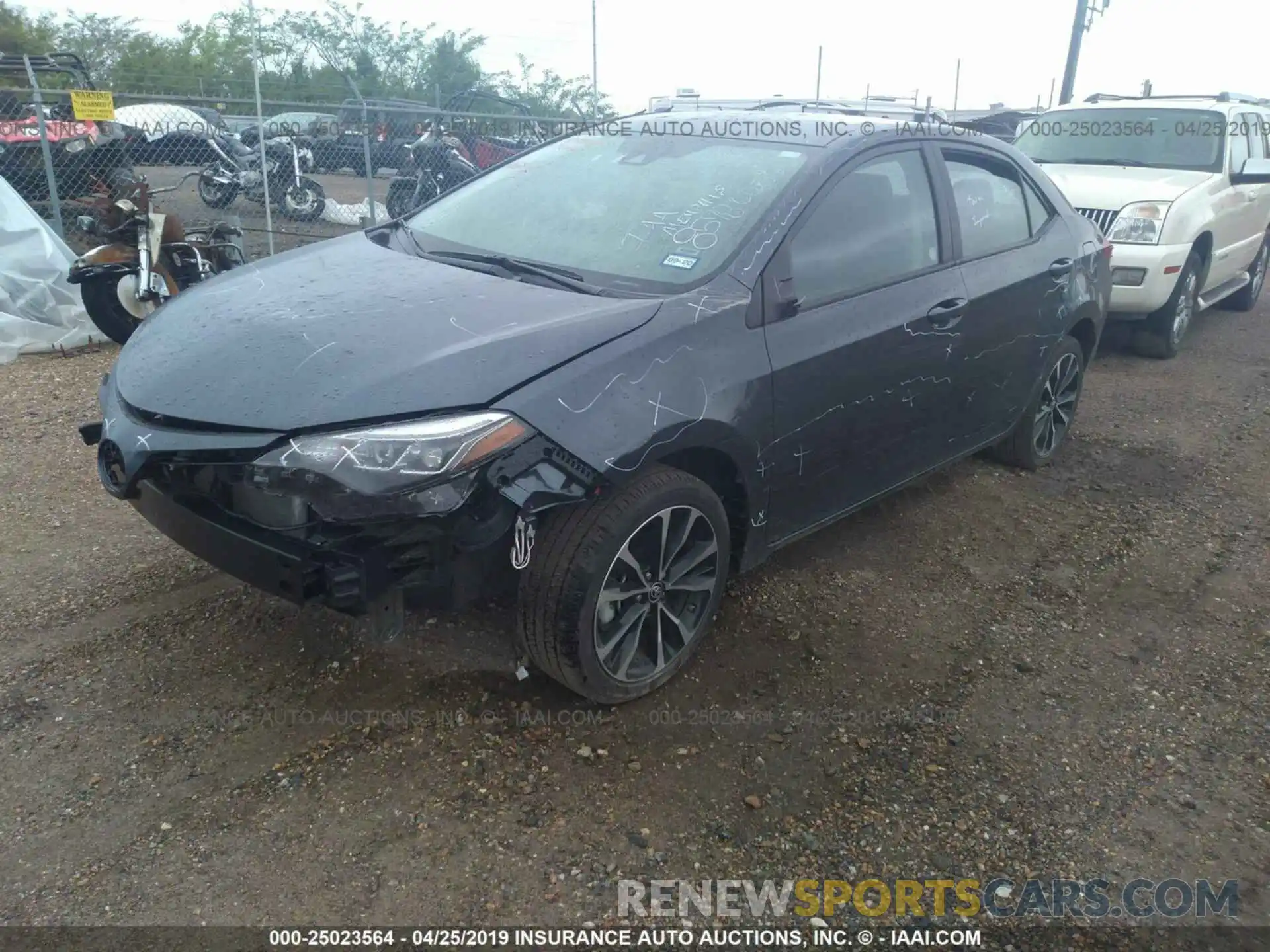 2 Photograph of a damaged car 5YFBURHE0KP892177 TOYOTA COROLLA 2019