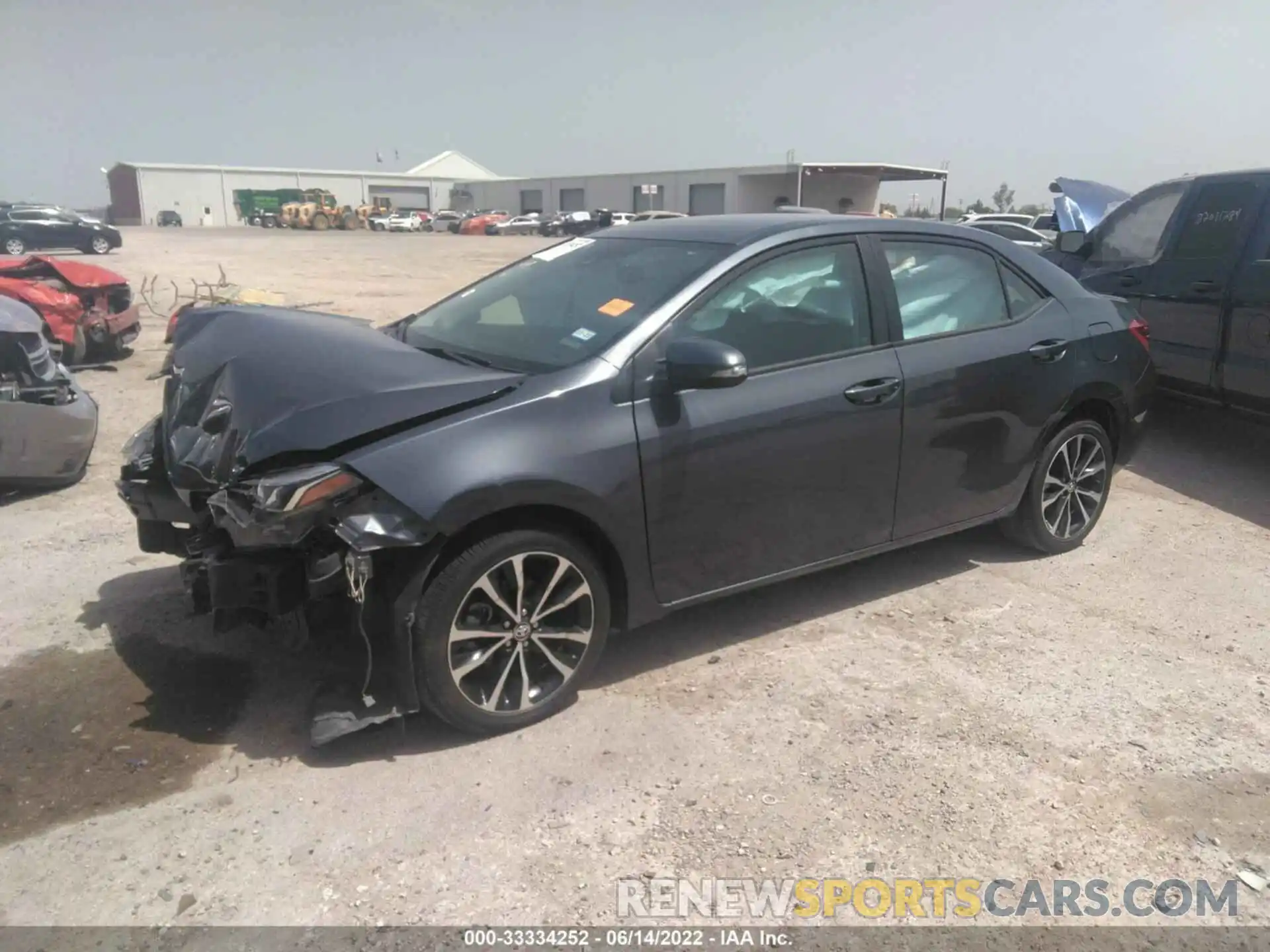 2 Photograph of a damaged car 5YFBURHE0KP892342 TOYOTA COROLLA 2019