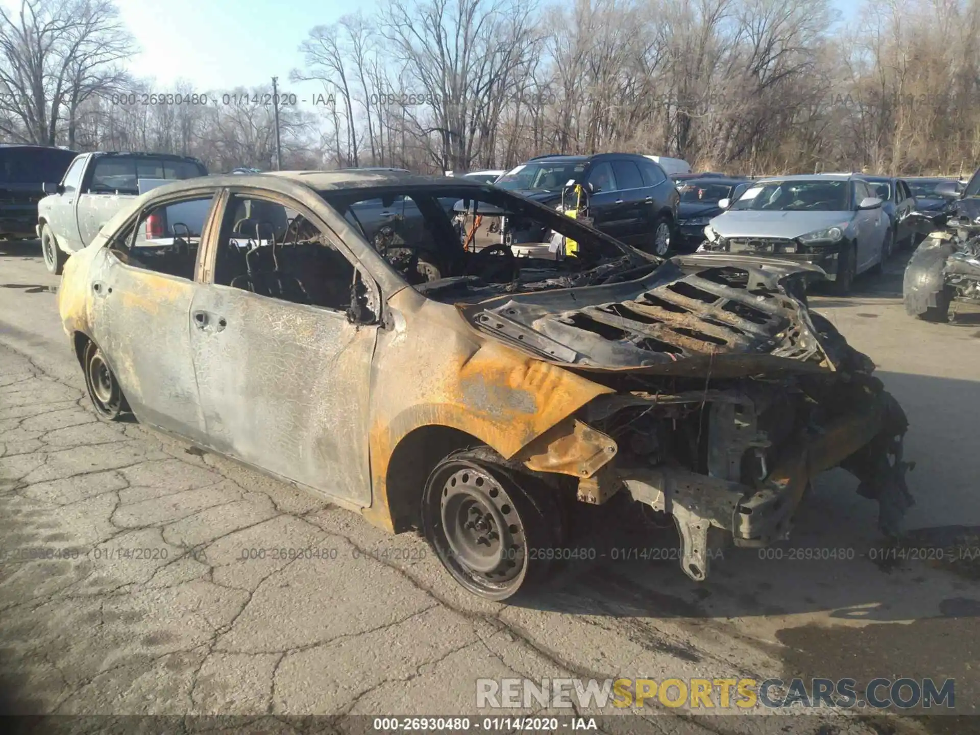 1 Photograph of a damaged car 5YFBURHE0KP892390 TOYOTA COROLLA 2019