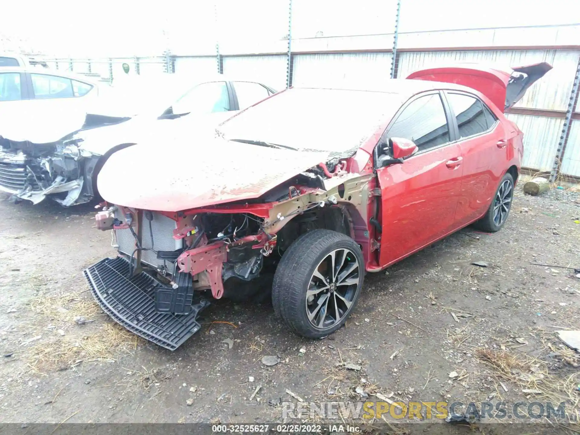 2 Photograph of a damaged car 5YFBURHE0KP892552 TOYOTA COROLLA 2019