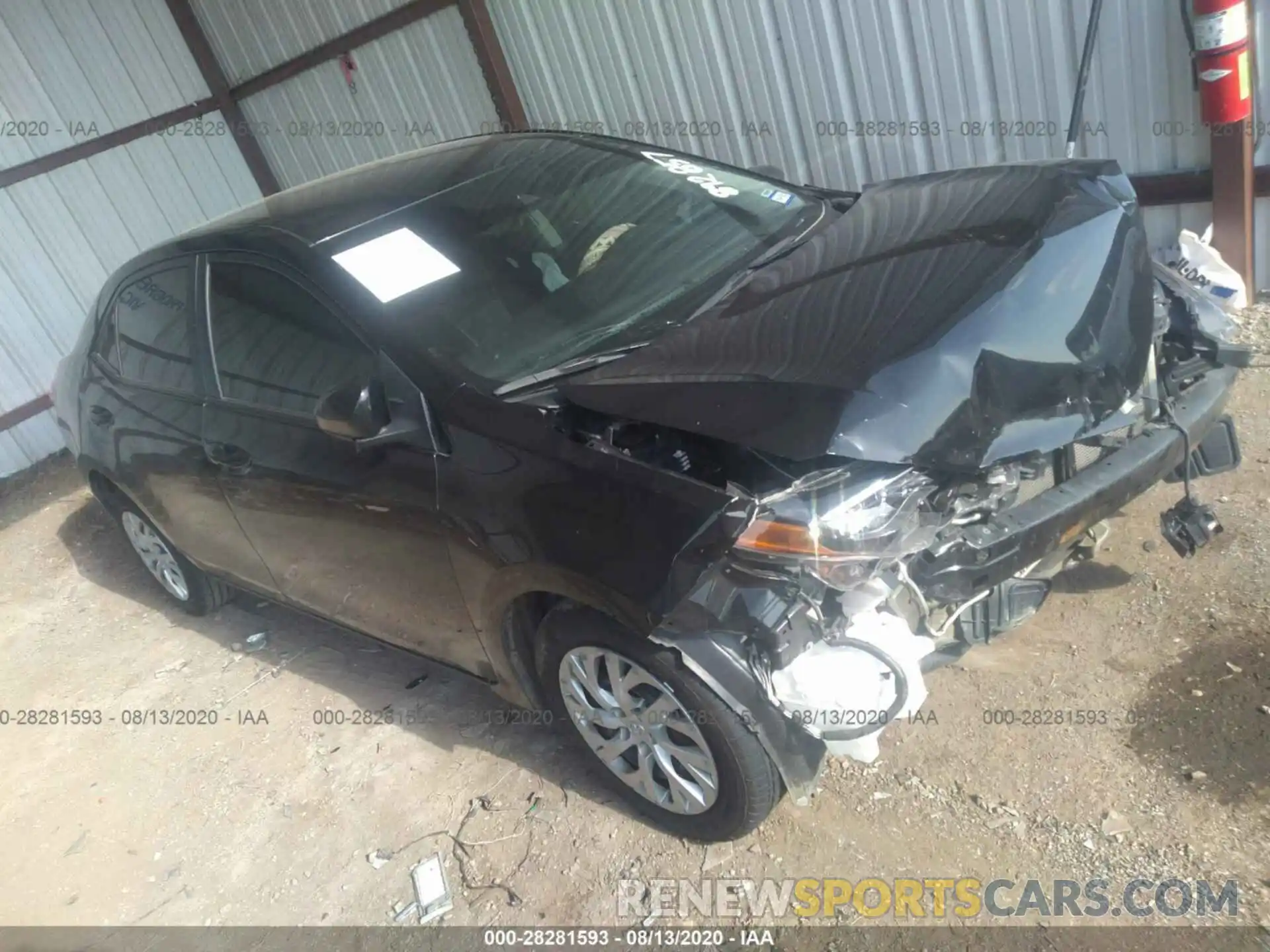 1 Photograph of a damaged car 5YFBURHE0KP892857 TOYOTA COROLLA 2019