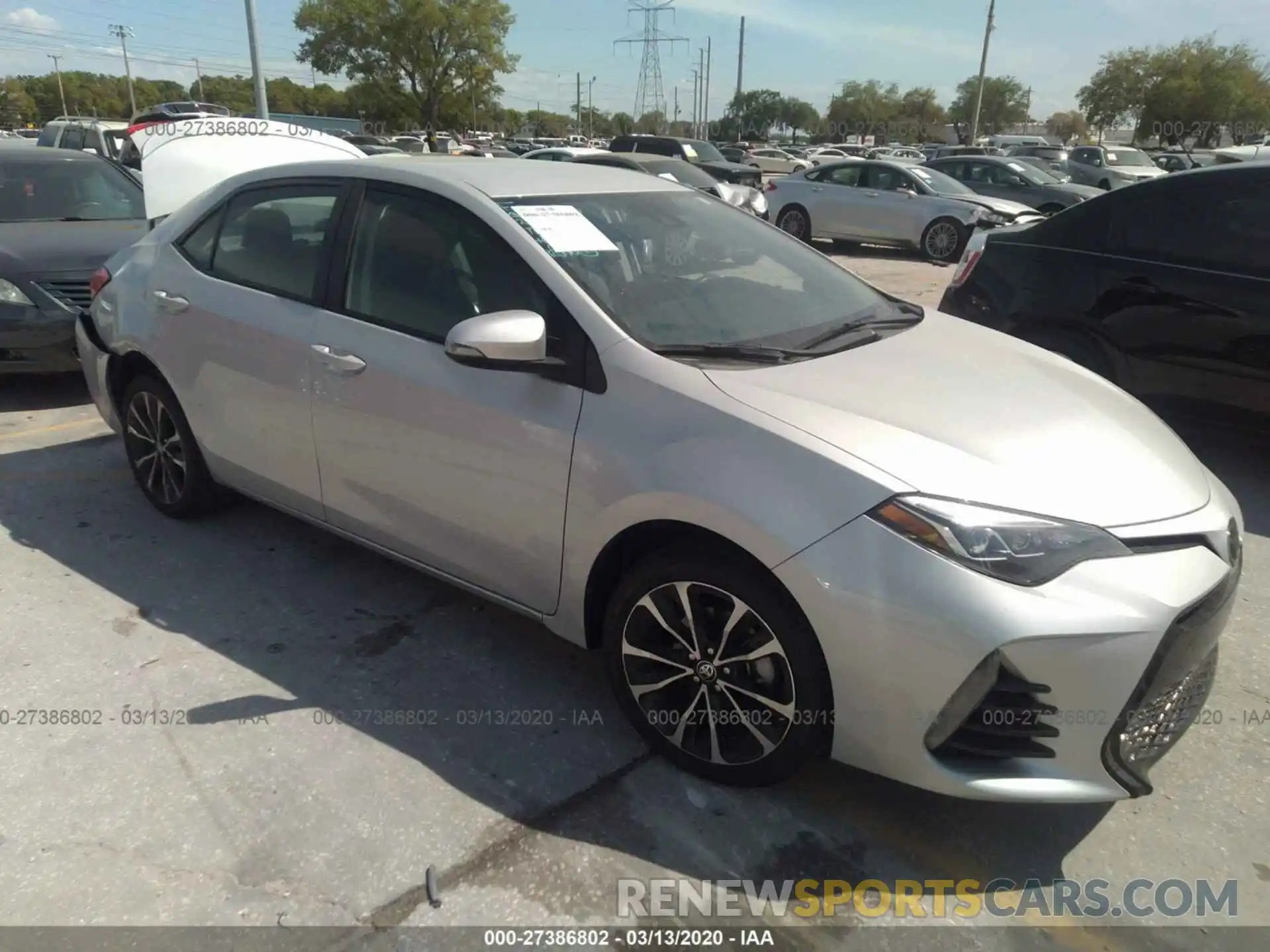 1 Photograph of a damaged car 5YFBURHE0KP892891 TOYOTA COROLLA 2019