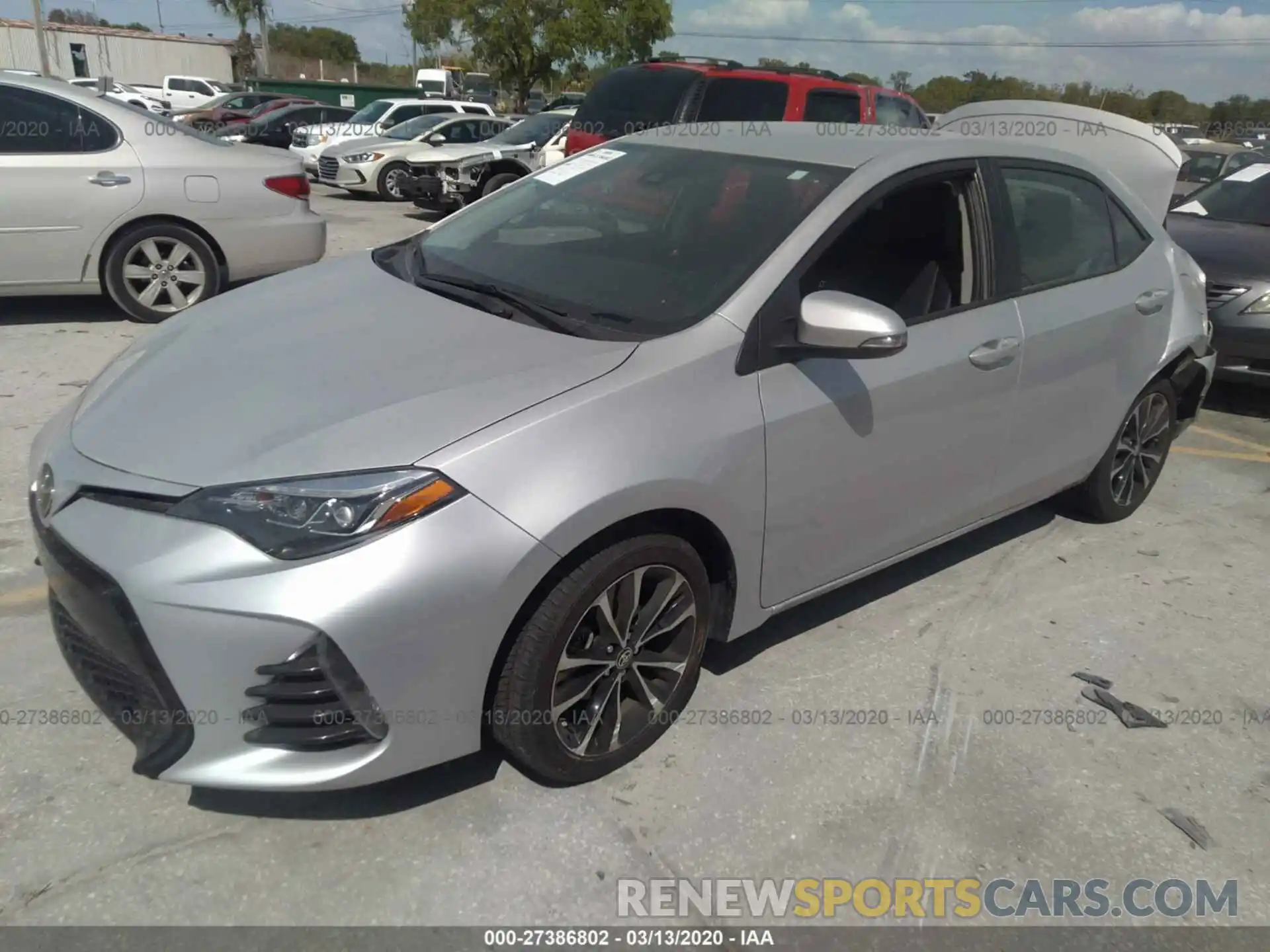 2 Photograph of a damaged car 5YFBURHE0KP892891 TOYOTA COROLLA 2019