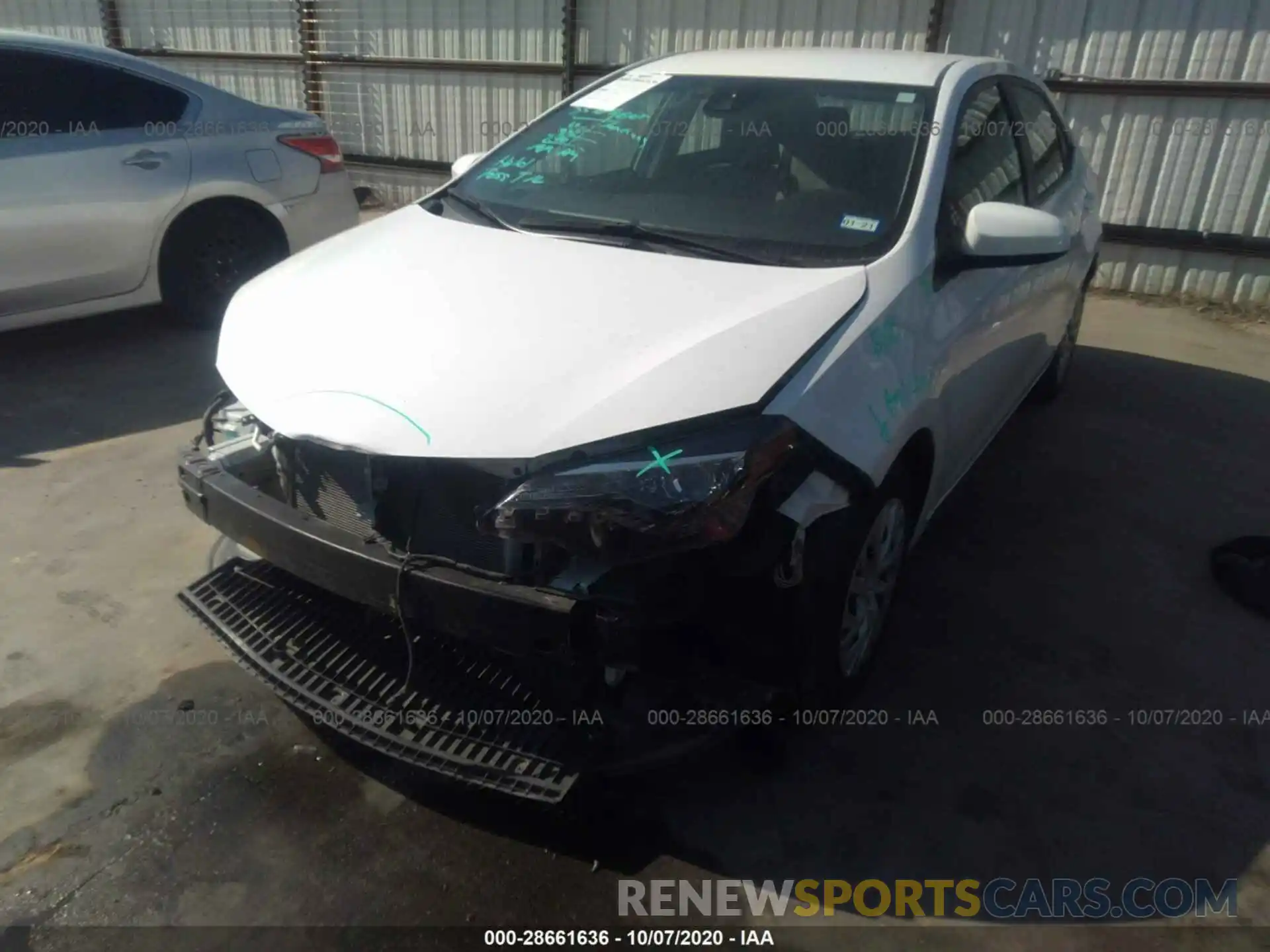 2 Photograph of a damaged car 5YFBURHE0KP893152 TOYOTA COROLLA 2019