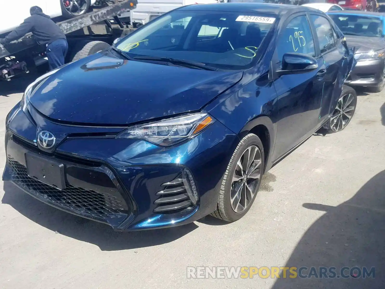 2 Photograph of a damaged car 5YFBURHE0KP893233 TOYOTA COROLLA 2019