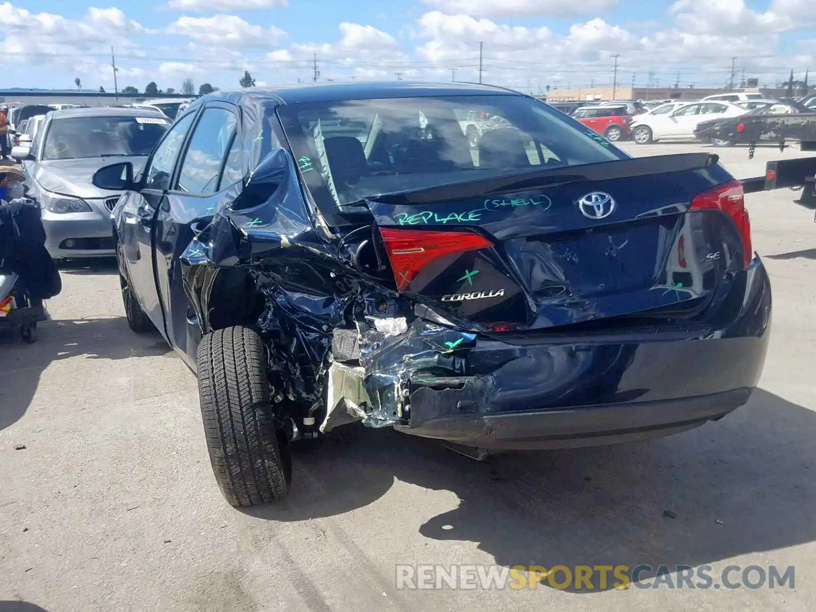 3 Photograph of a damaged car 5YFBURHE0KP893233 TOYOTA COROLLA 2019