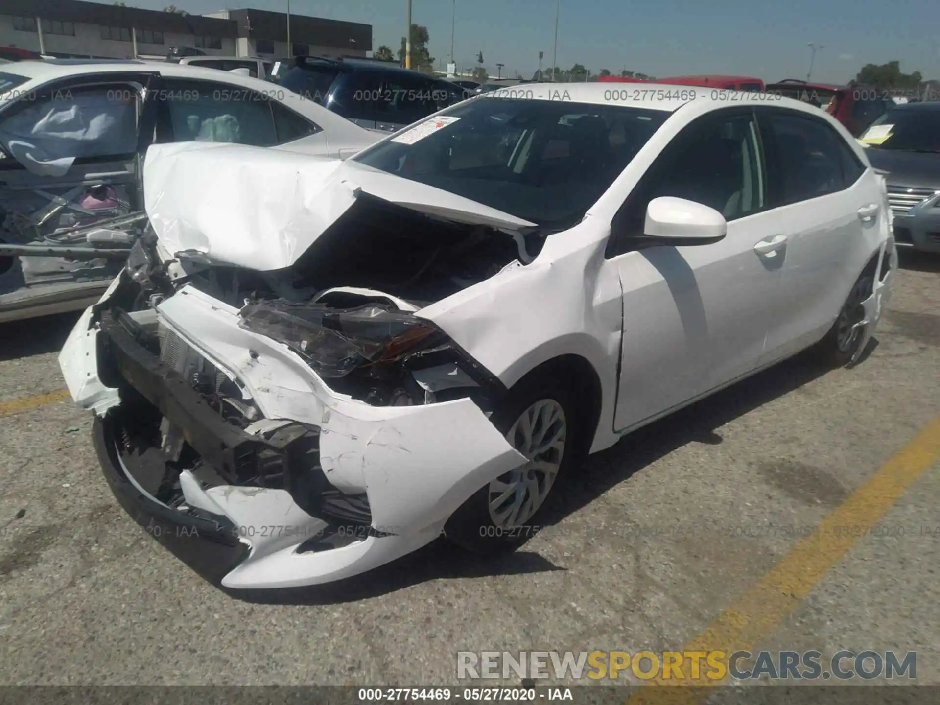 2 Photograph of a damaged car 5YFBURHE0KP894463 TOYOTA COROLLA 2019