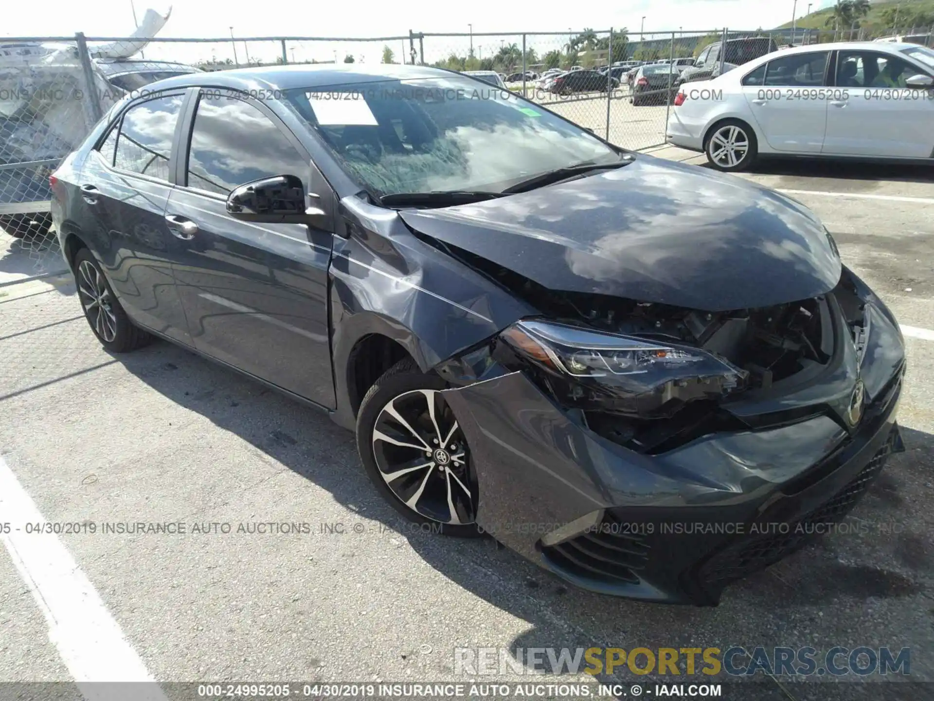 1 Photograph of a damaged car 5YFBURHE0KP894513 TOYOTA COROLLA 2019