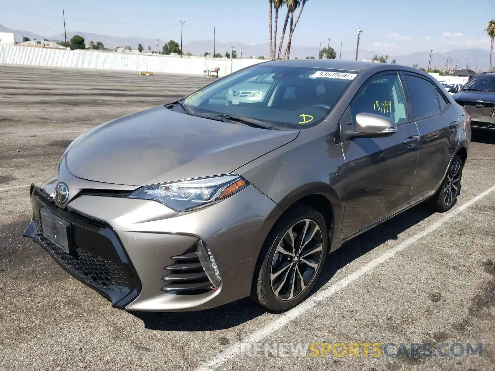 2 Photograph of a damaged car 5YFBURHE0KP894785 TOYOTA COROLLA 2019