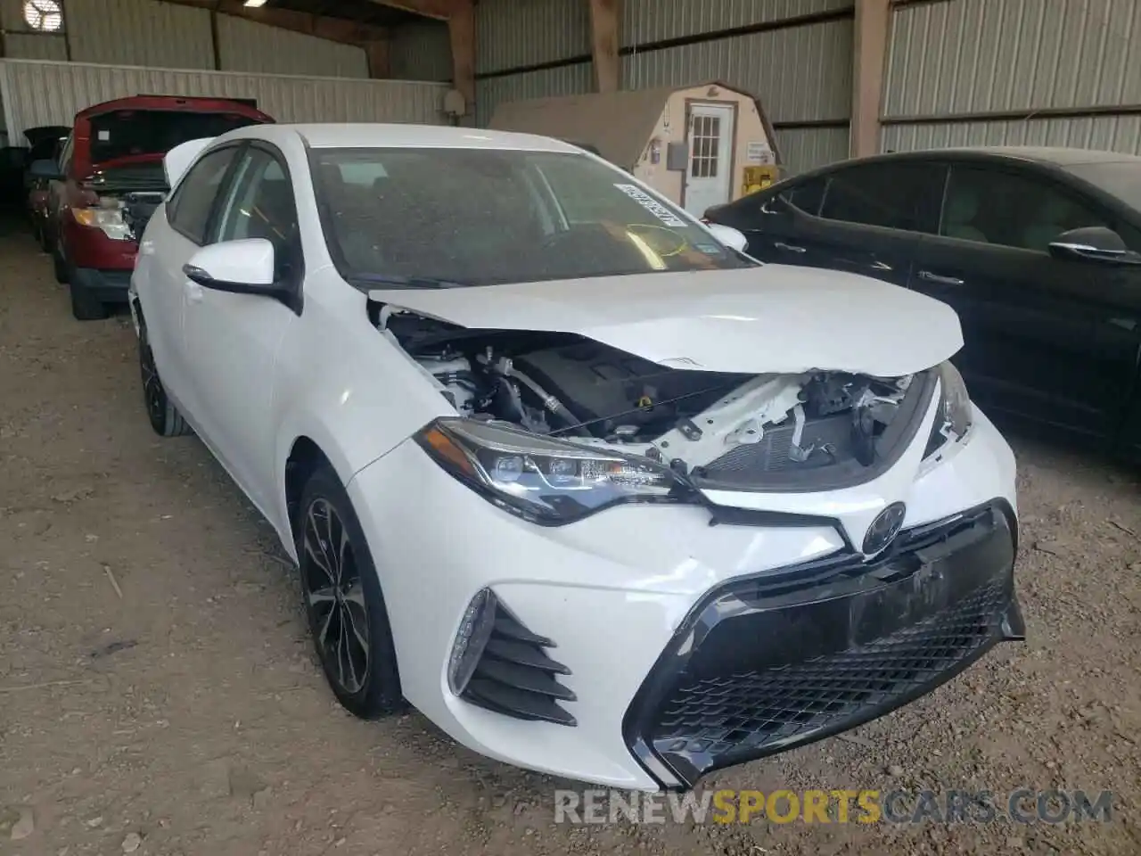 1 Photograph of a damaged car 5YFBURHE0KP895628 TOYOTA COROLLA 2019