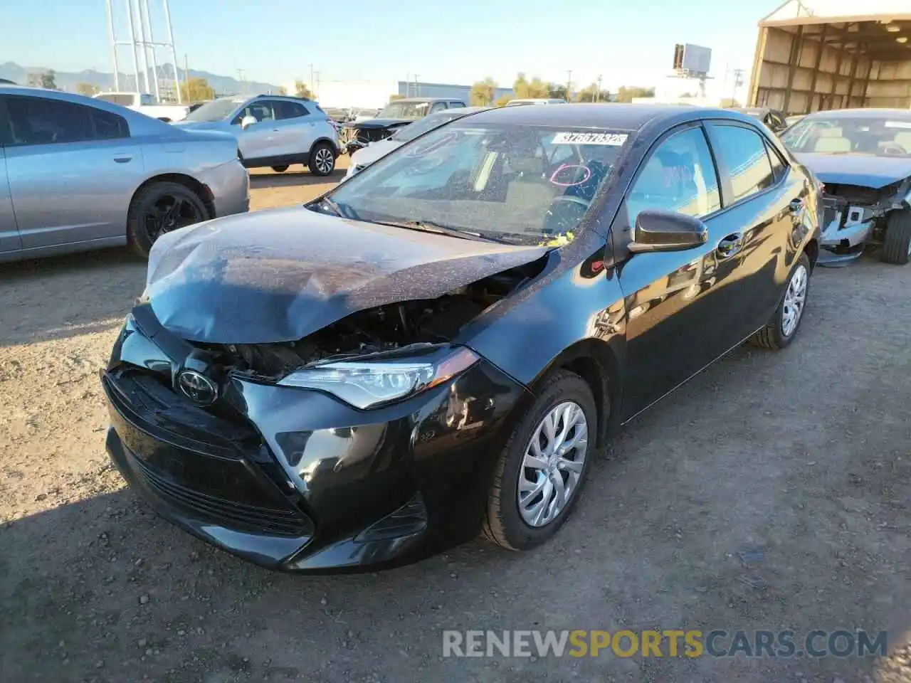 2 Photograph of a damaged car 5YFBURHE0KP895998 TOYOTA COROLLA 2019