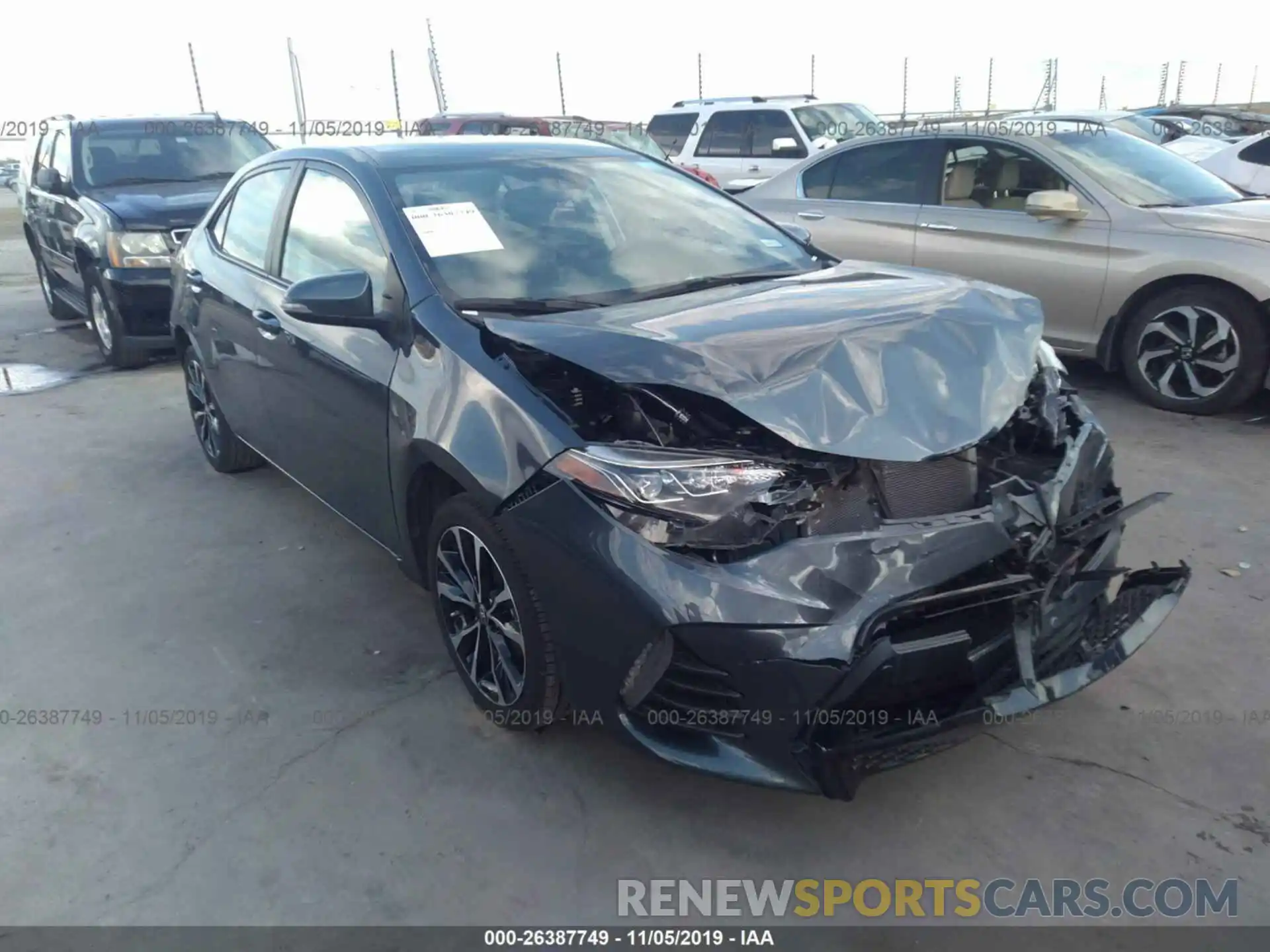 1 Photograph of a damaged car 5YFBURHE0KP896049 TOYOTA COROLLA 2019