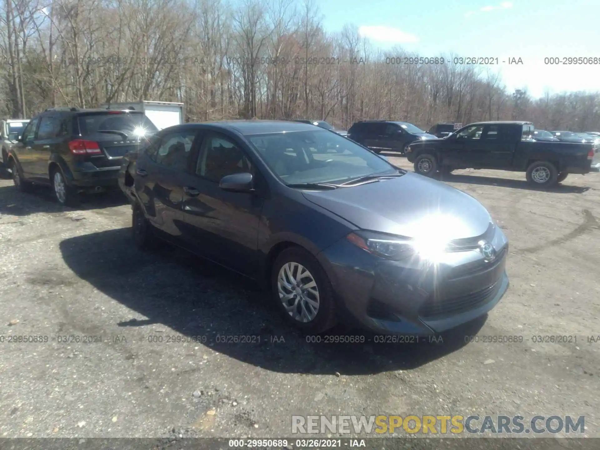 1 Photograph of a damaged car 5YFBURHE0KP896469 TOYOTA COROLLA 2019