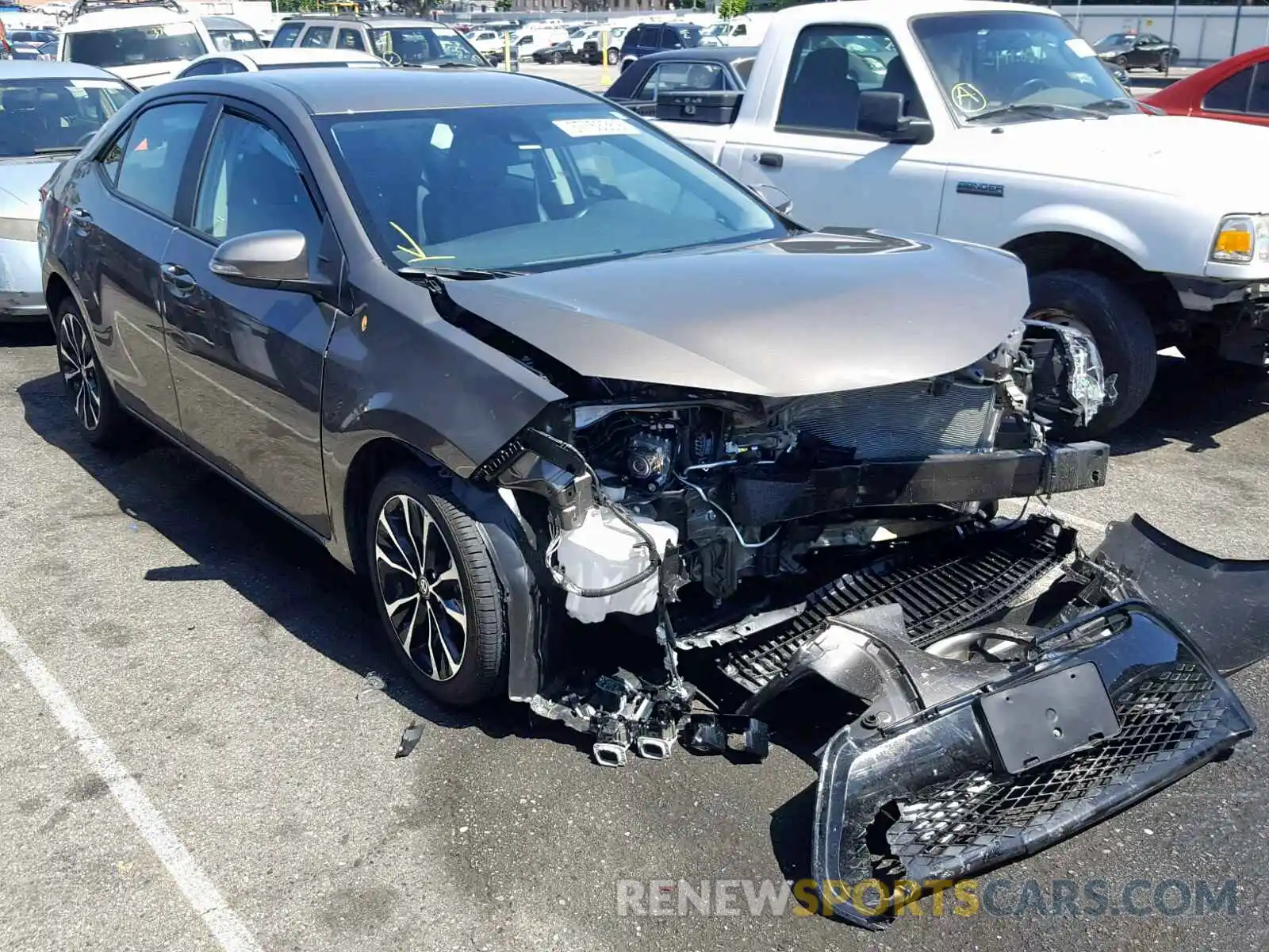 1 Photograph of a damaged car 5YFBURHE0KP896701 TOYOTA COROLLA 2019