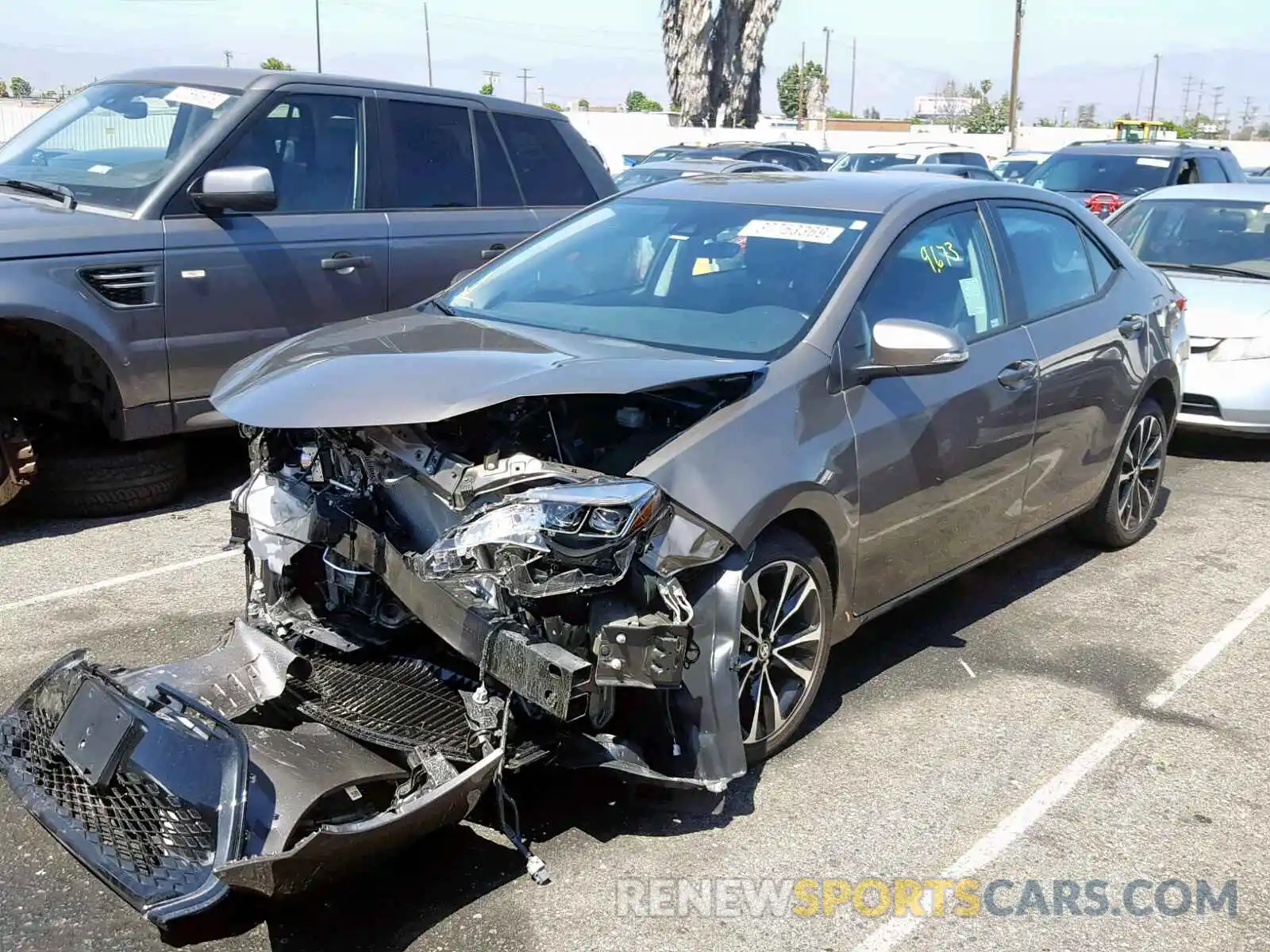 2 Photograph of a damaged car 5YFBURHE0KP896701 TOYOTA COROLLA 2019