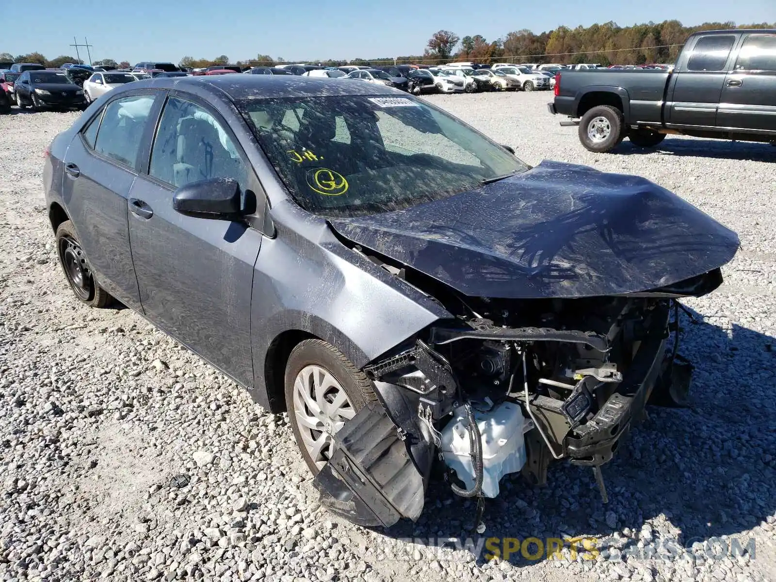 1 Photograph of a damaged car 5YFBURHE0KP896827 TOYOTA COROLLA 2019