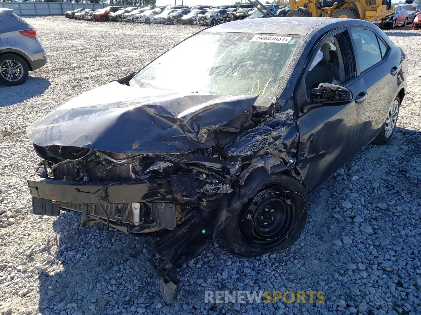 2 Photograph of a damaged car 5YFBURHE0KP896827 TOYOTA COROLLA 2019