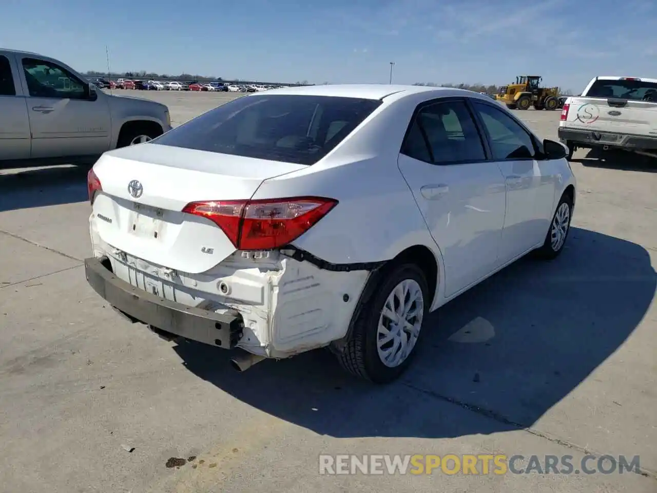 4 Photograph of a damaged car 5YFBURHE0KP896844 TOYOTA COROLLA 2019