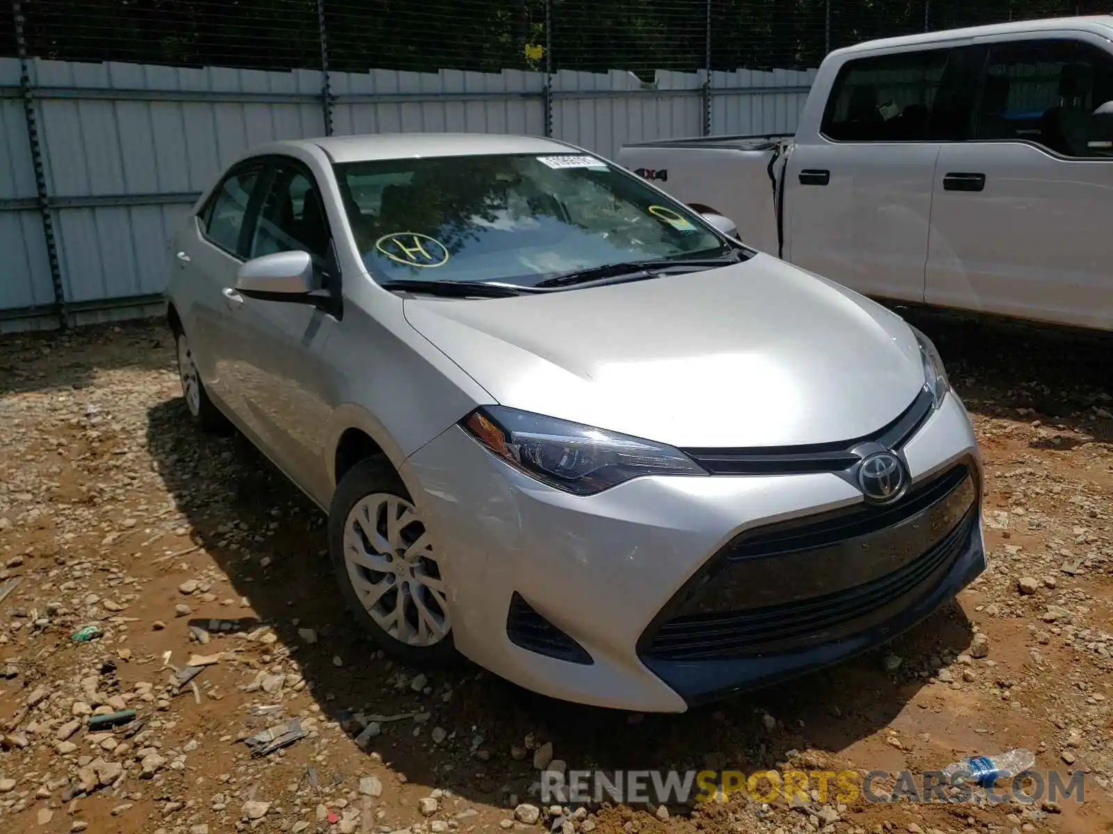 1 Photograph of a damaged car 5YFBURHE0KP896925 TOYOTA COROLLA 2019