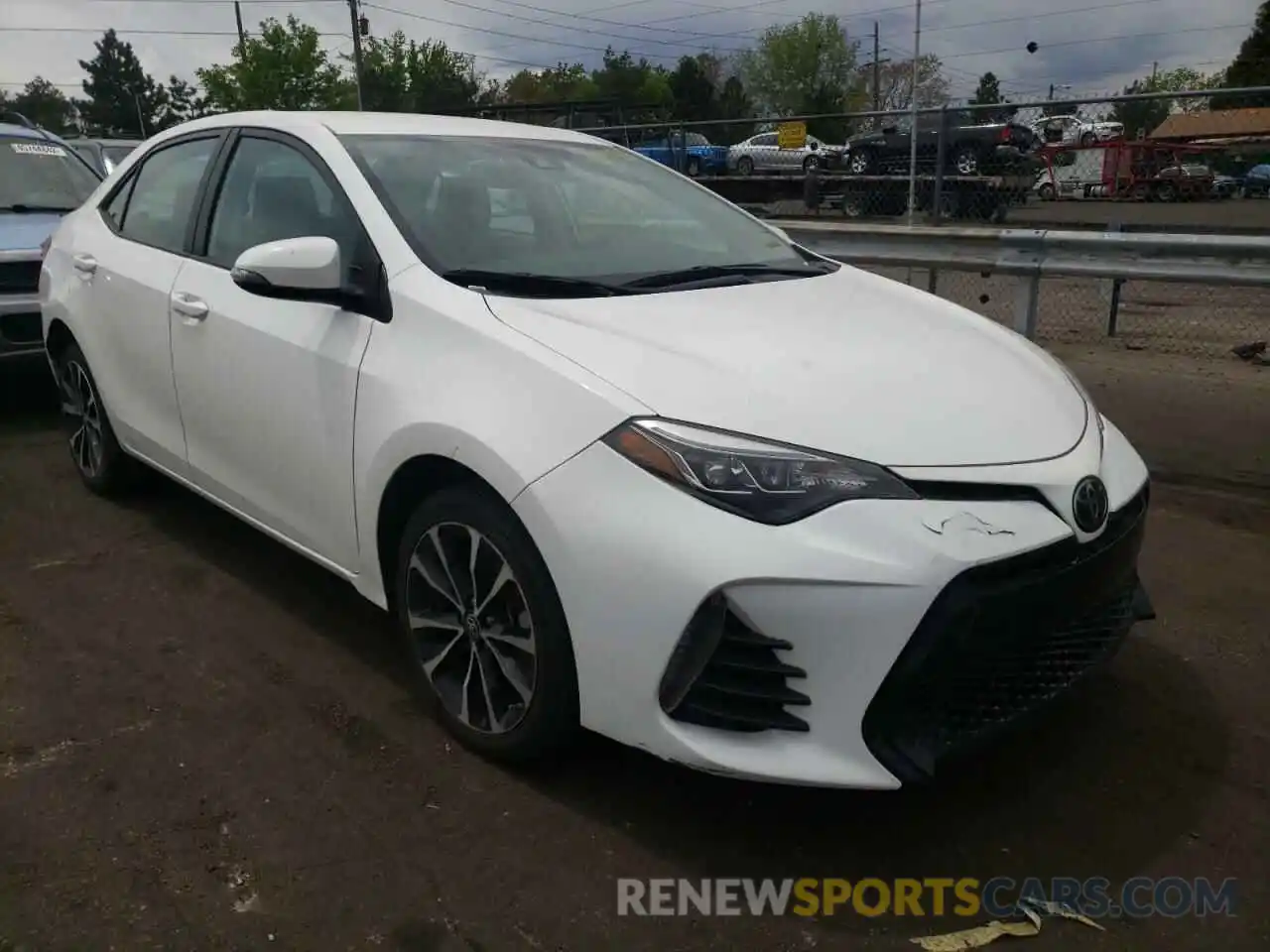 1 Photograph of a damaged car 5YFBURHE0KP897217 TOYOTA COROLLA 2019