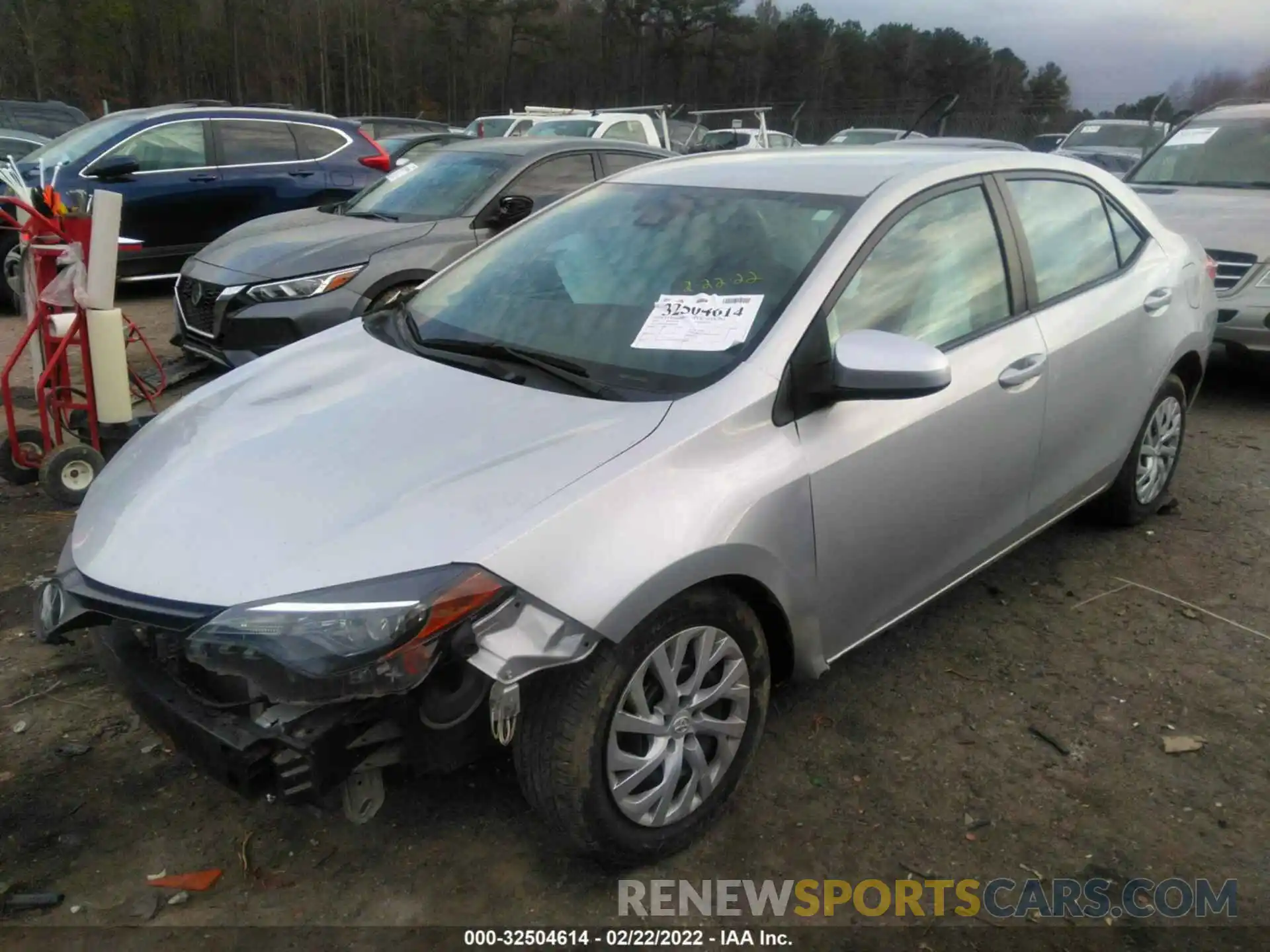 2 Photograph of a damaged car 5YFBURHE0KP897539 TOYOTA COROLLA 2019