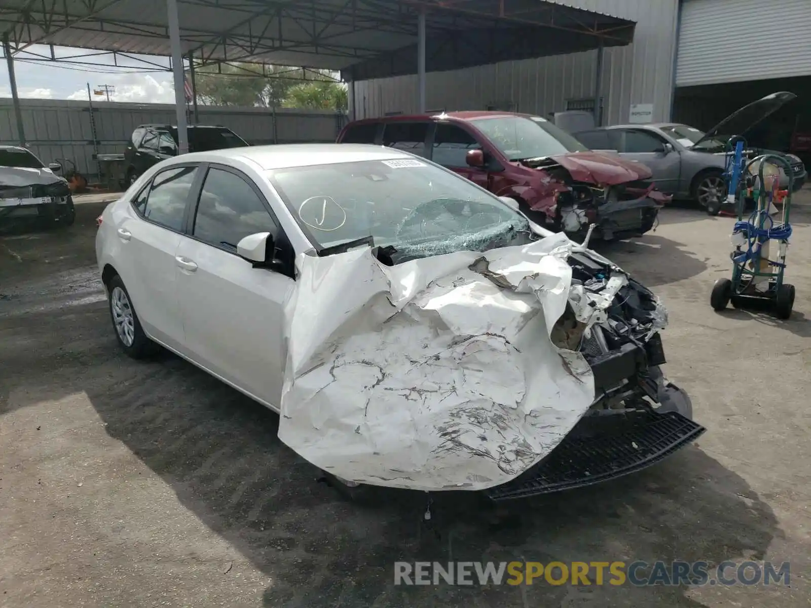 1 Photograph of a damaged car 5YFBURHE0KP897881 TOYOTA COROLLA 2019