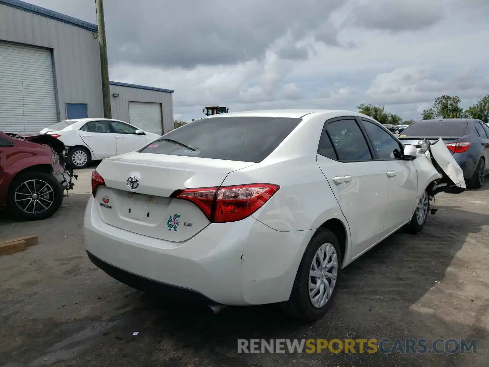 4 Photograph of a damaged car 5YFBURHE0KP897881 TOYOTA COROLLA 2019