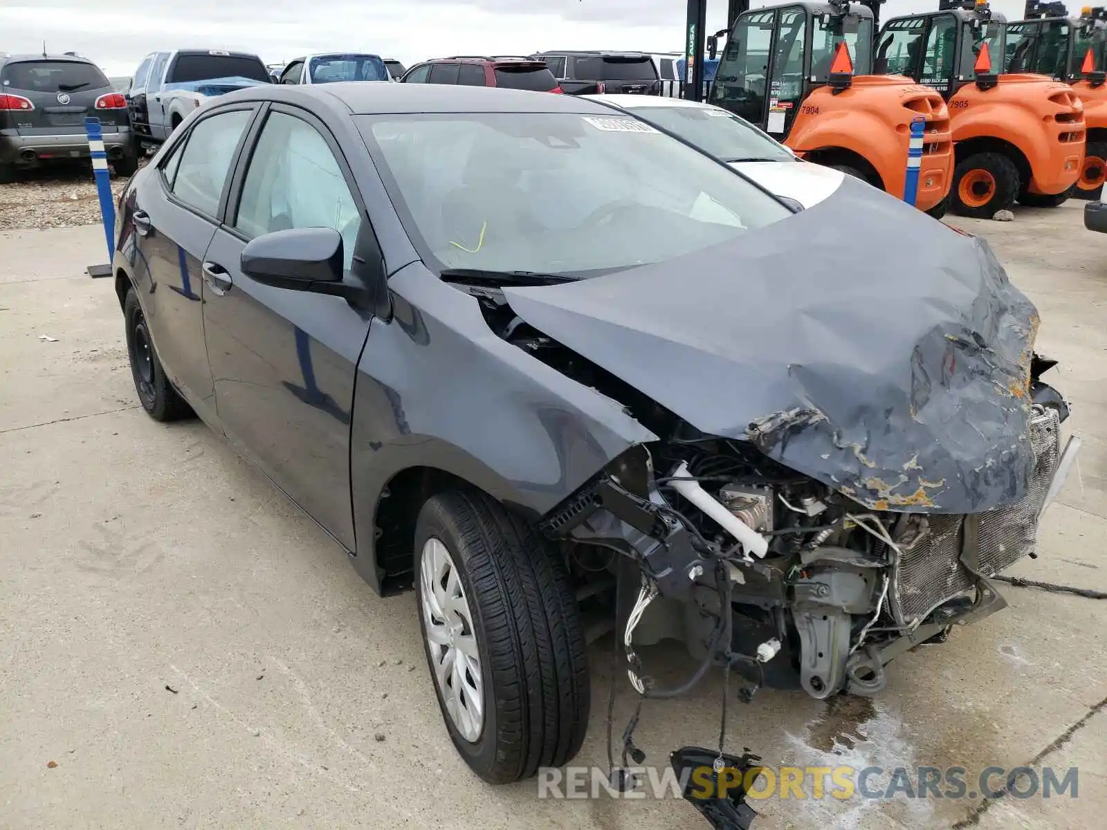 1 Photograph of a damaged car 5YFBURHE0KP897895 TOYOTA COROLLA 2019
