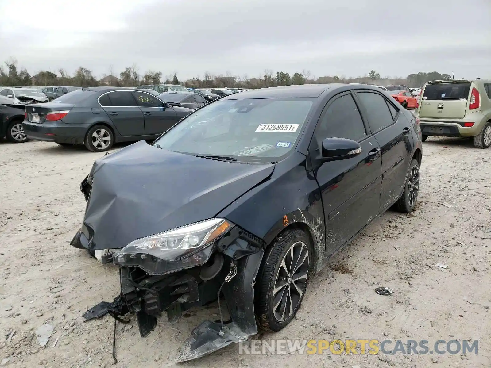 2 Photograph of a damaged car 5YFBURHE0KP898934 TOYOTA COROLLA 2019